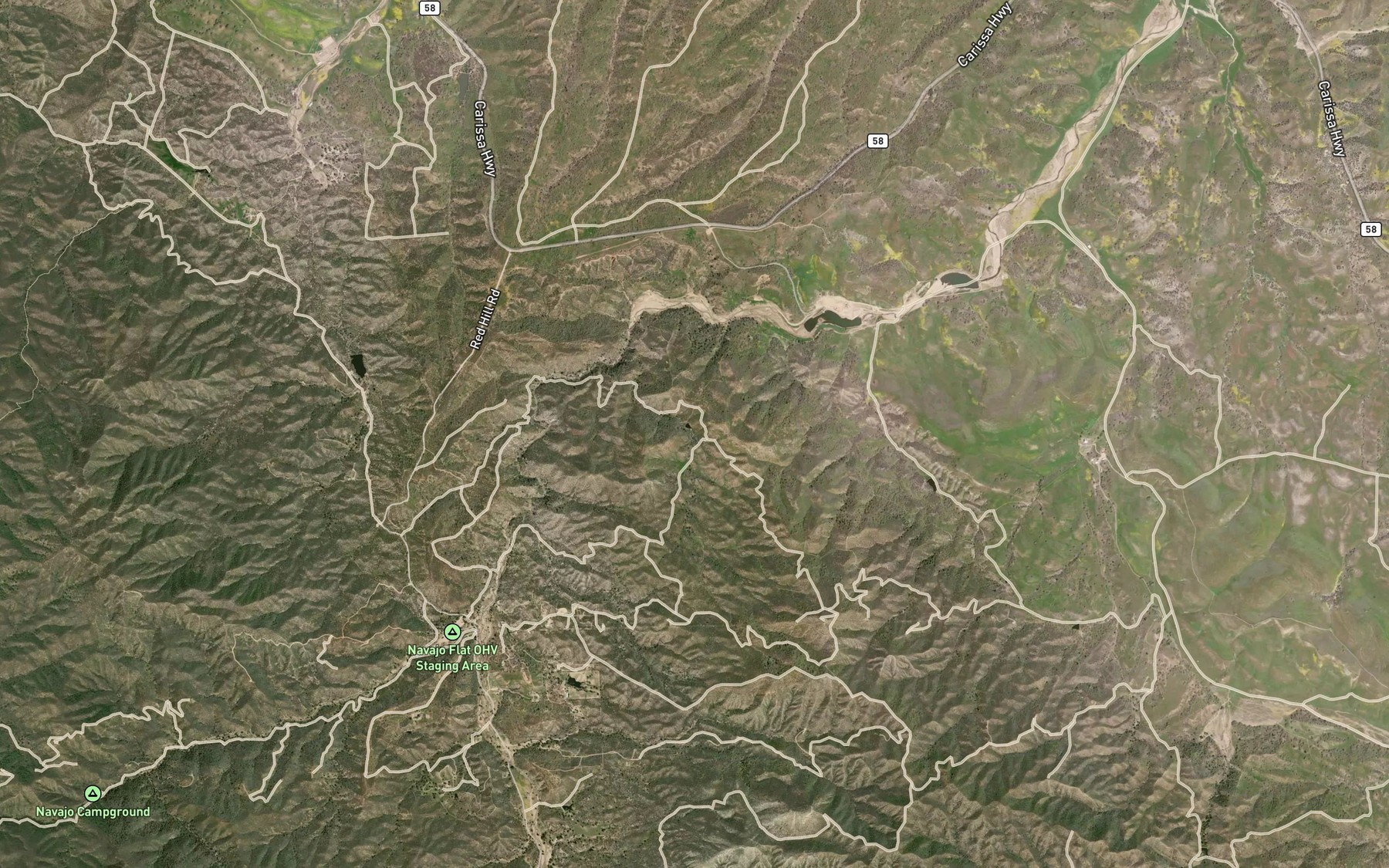 Satellite map of the Mare Spring