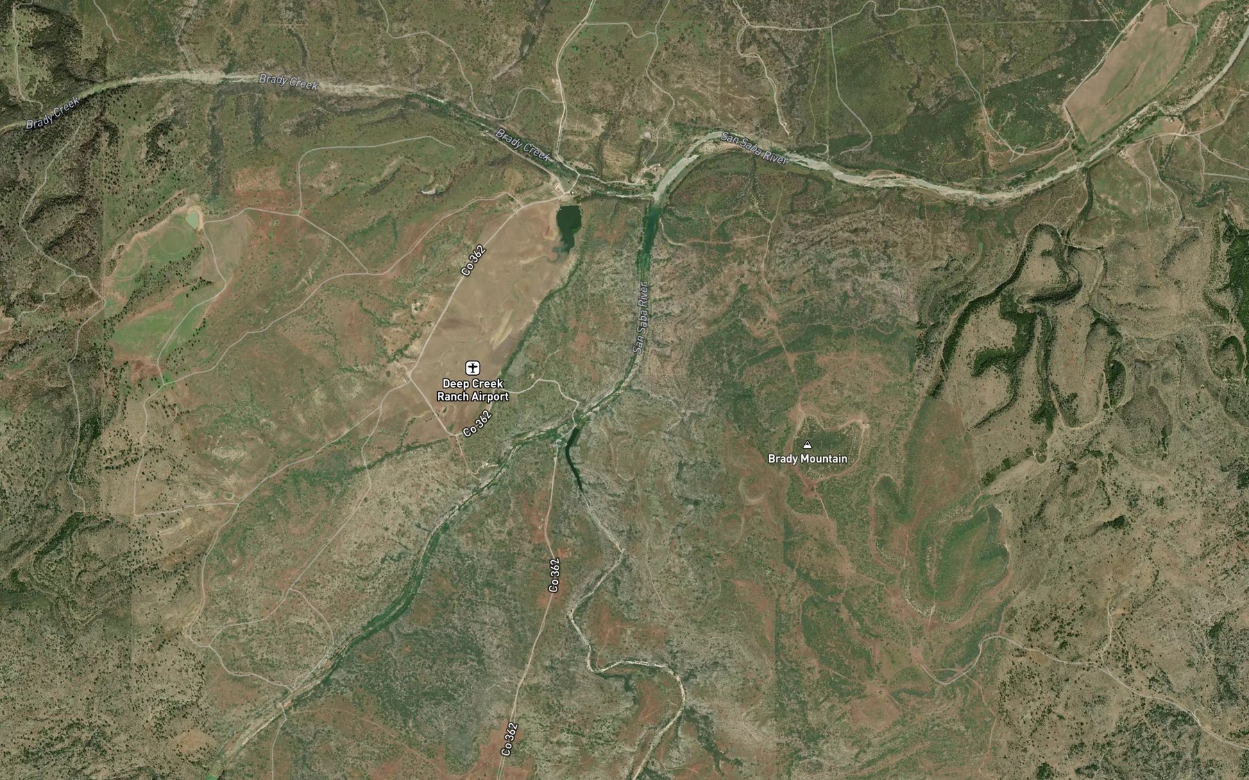 Satellite map of the Deep Creek Spring