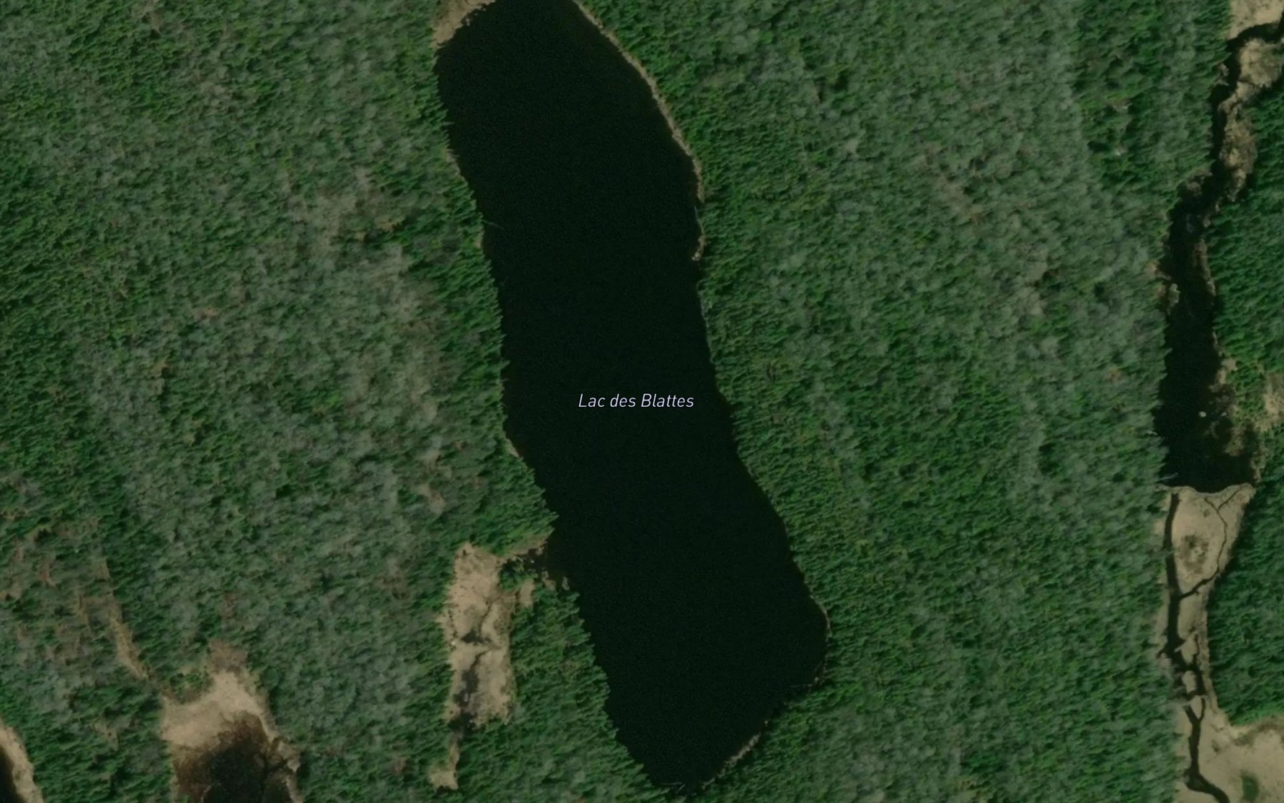 Satellite map of the Lac des Blattes