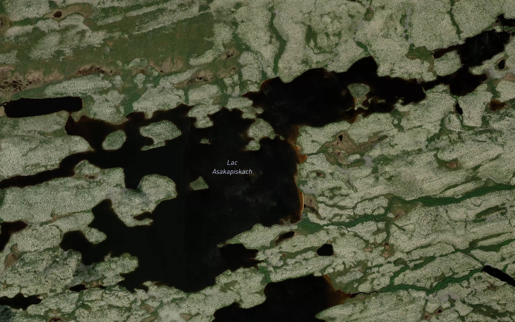 Satellite map of the Lac Asakapiskach