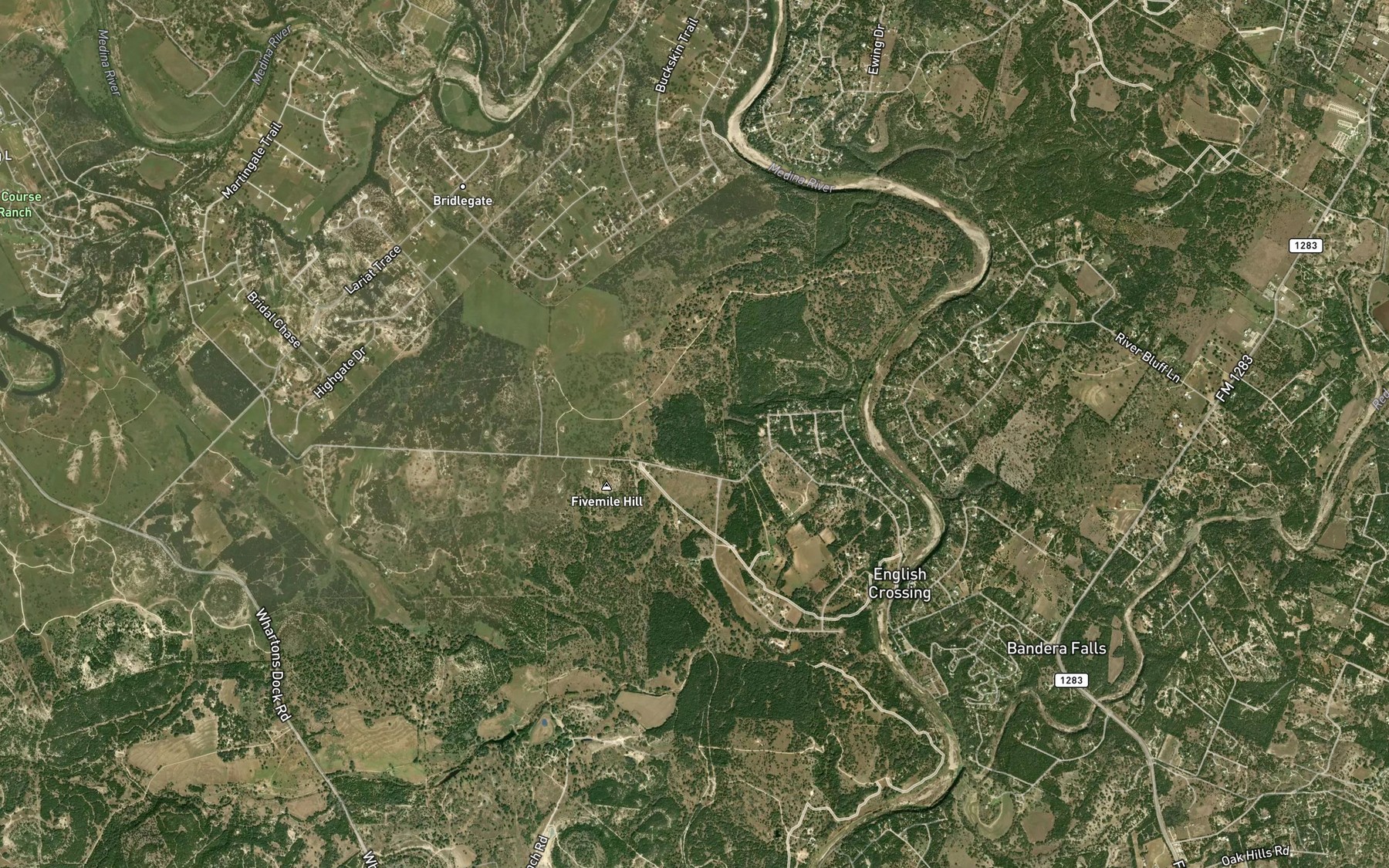 Satellite map of the Cold Springs