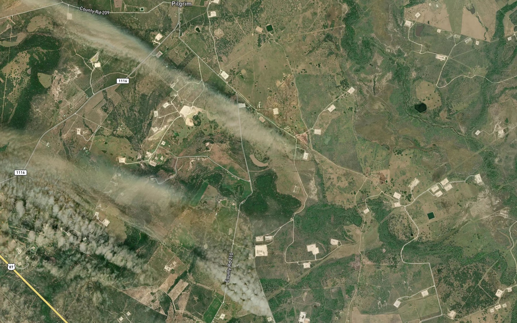 Satellite map of the Pilgrim Lake
