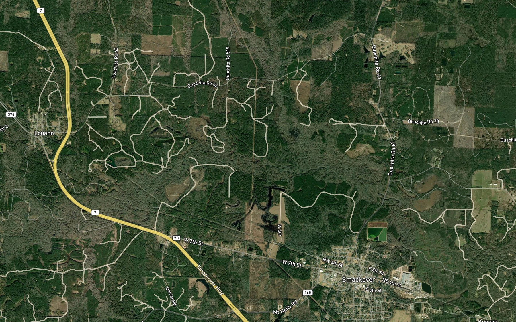 Satellite map of the Big Slough