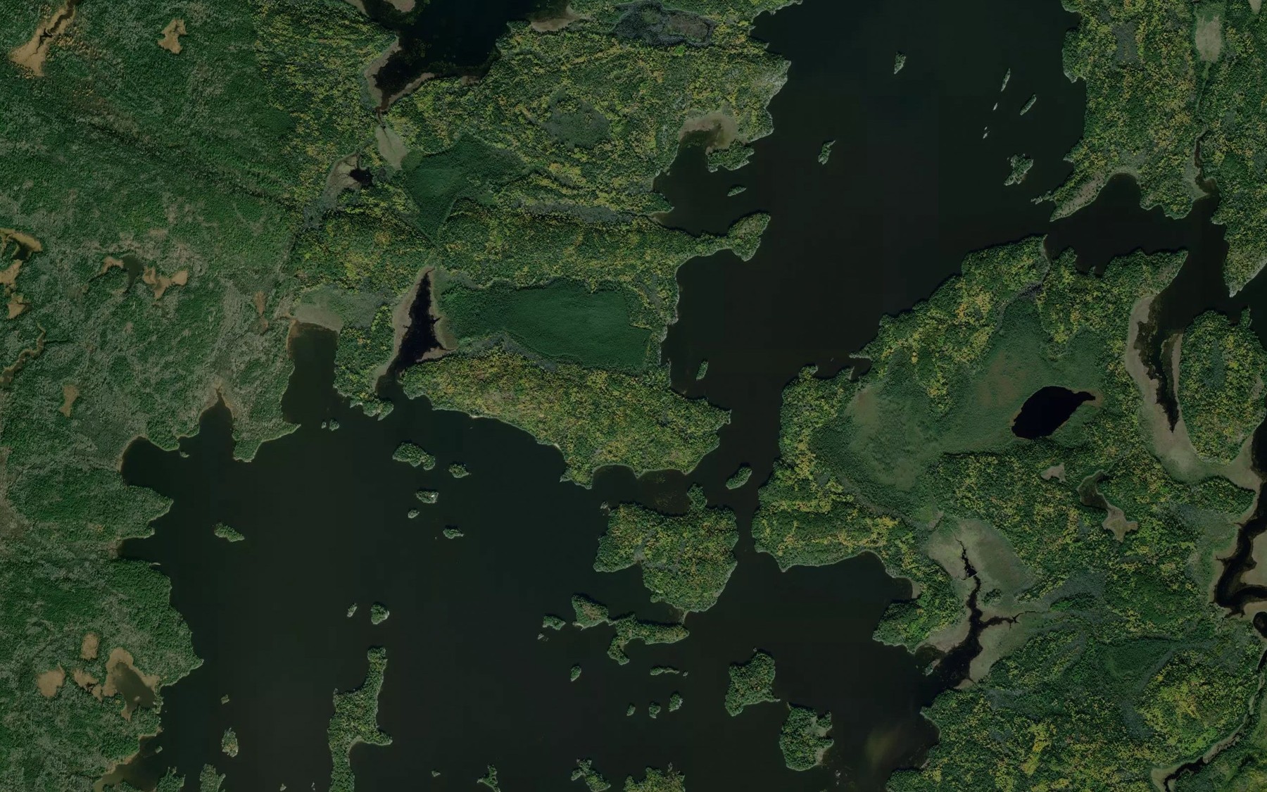 Satellite map of the Grassy Narrows