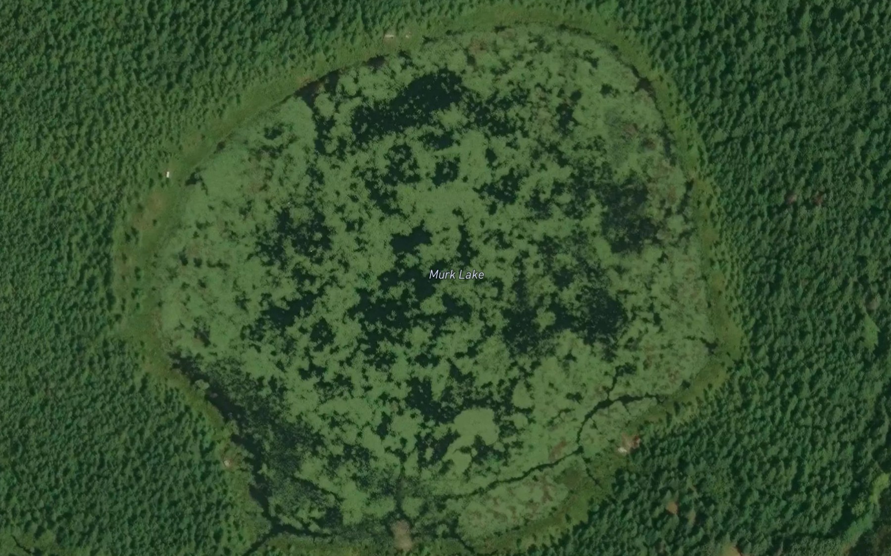 Satellite map of the Murk Lake