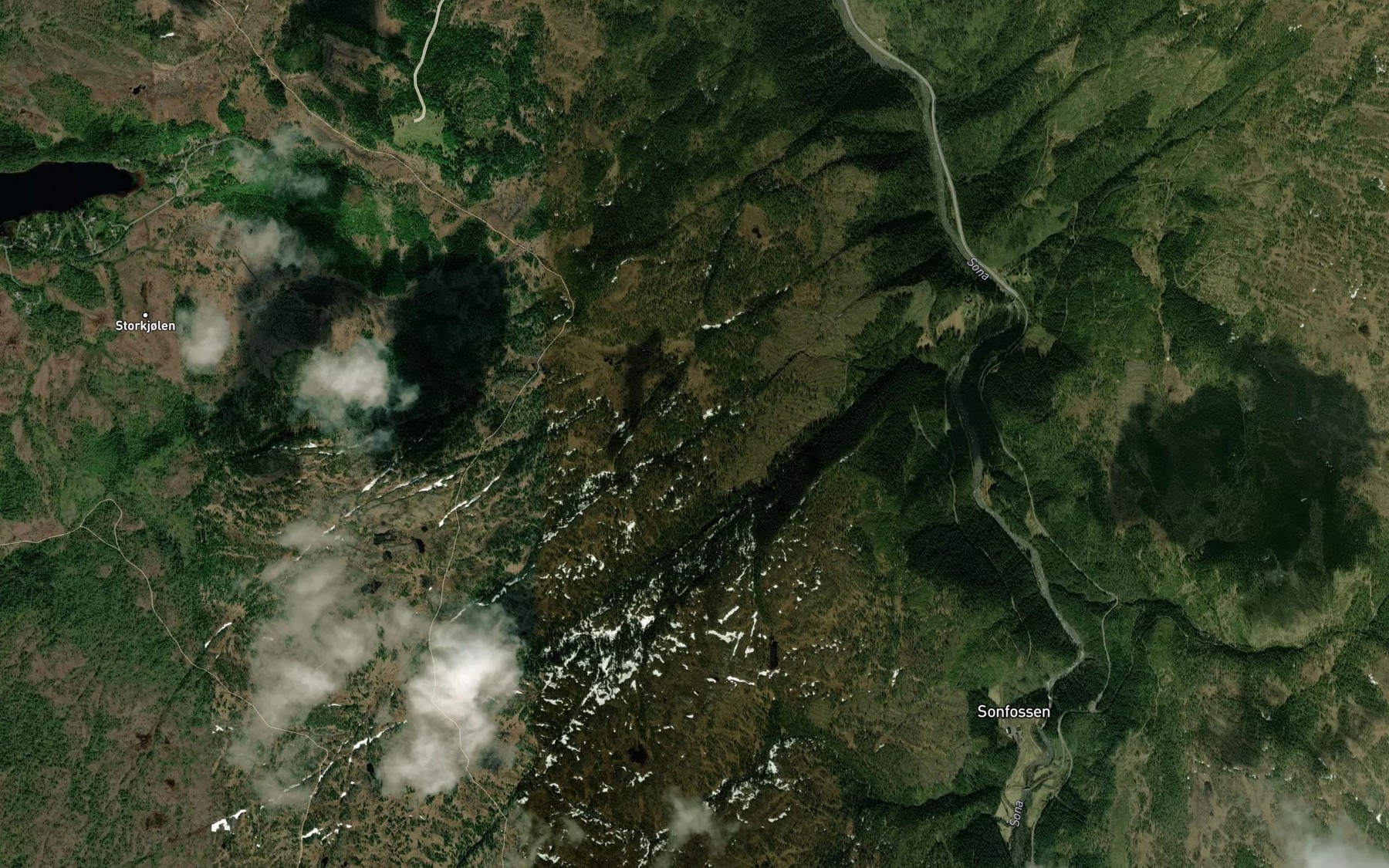 Satellite map of the Litl-Klemmetsbekken