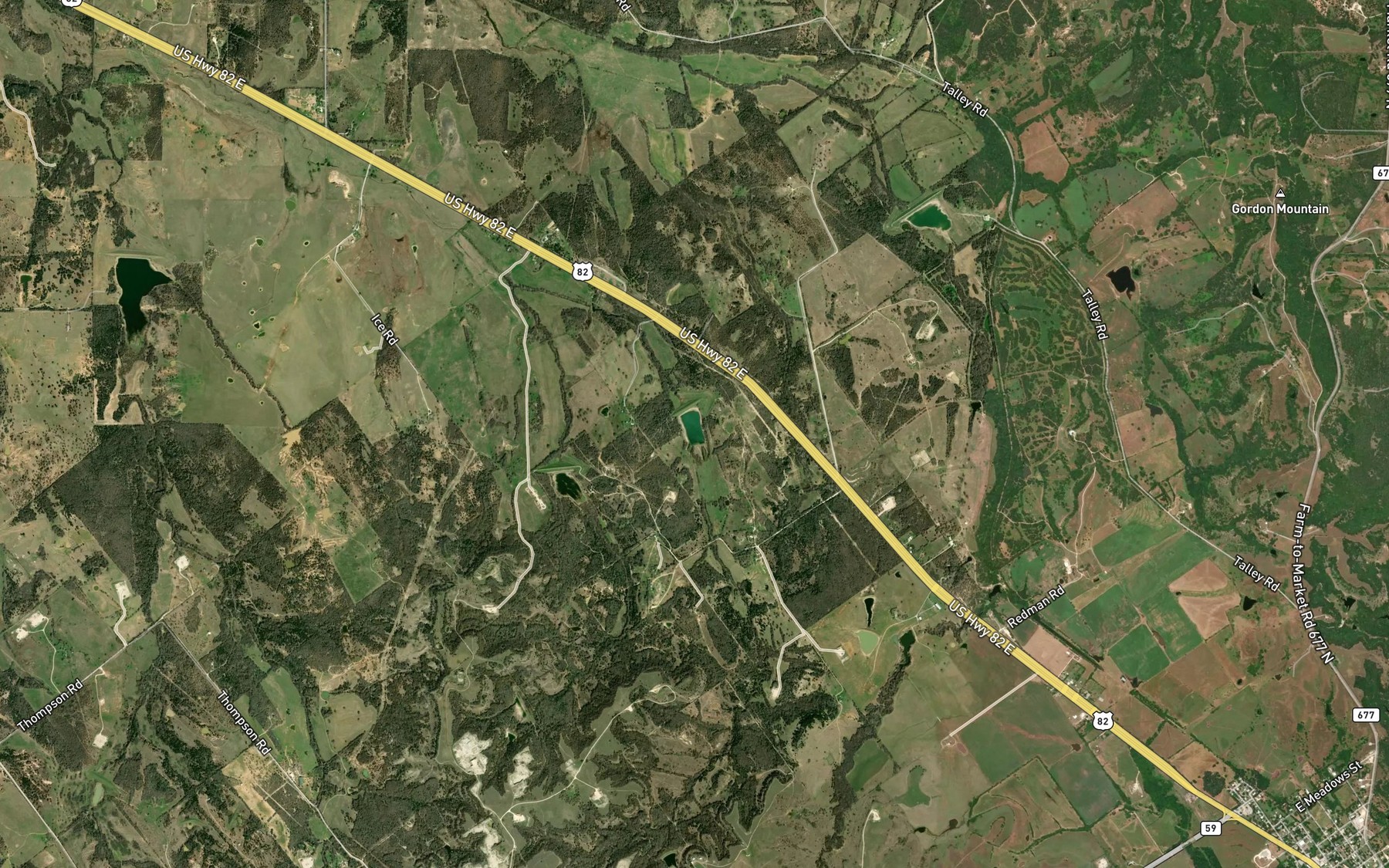 Satellite map of the Soil Conservation Service Site 3 Reservoir