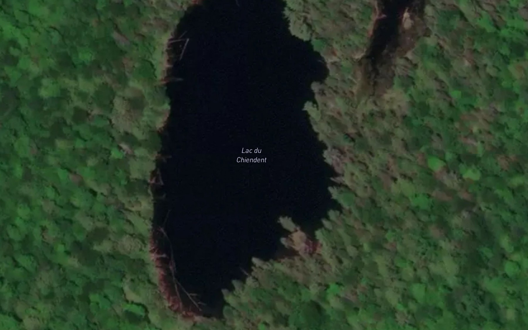 Satellite map of the Lac du Chiendent