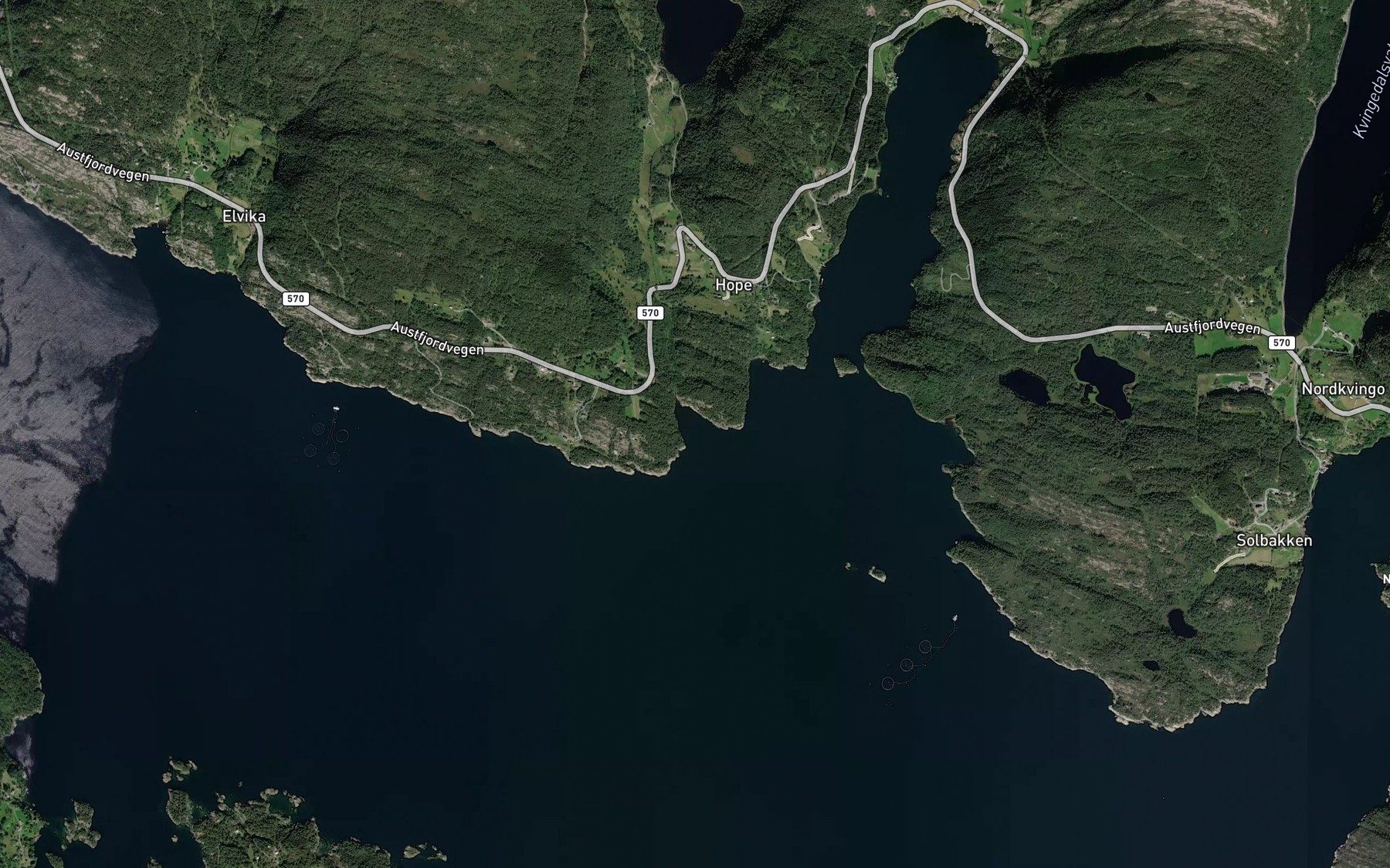 Satellite map of the Aare Vik