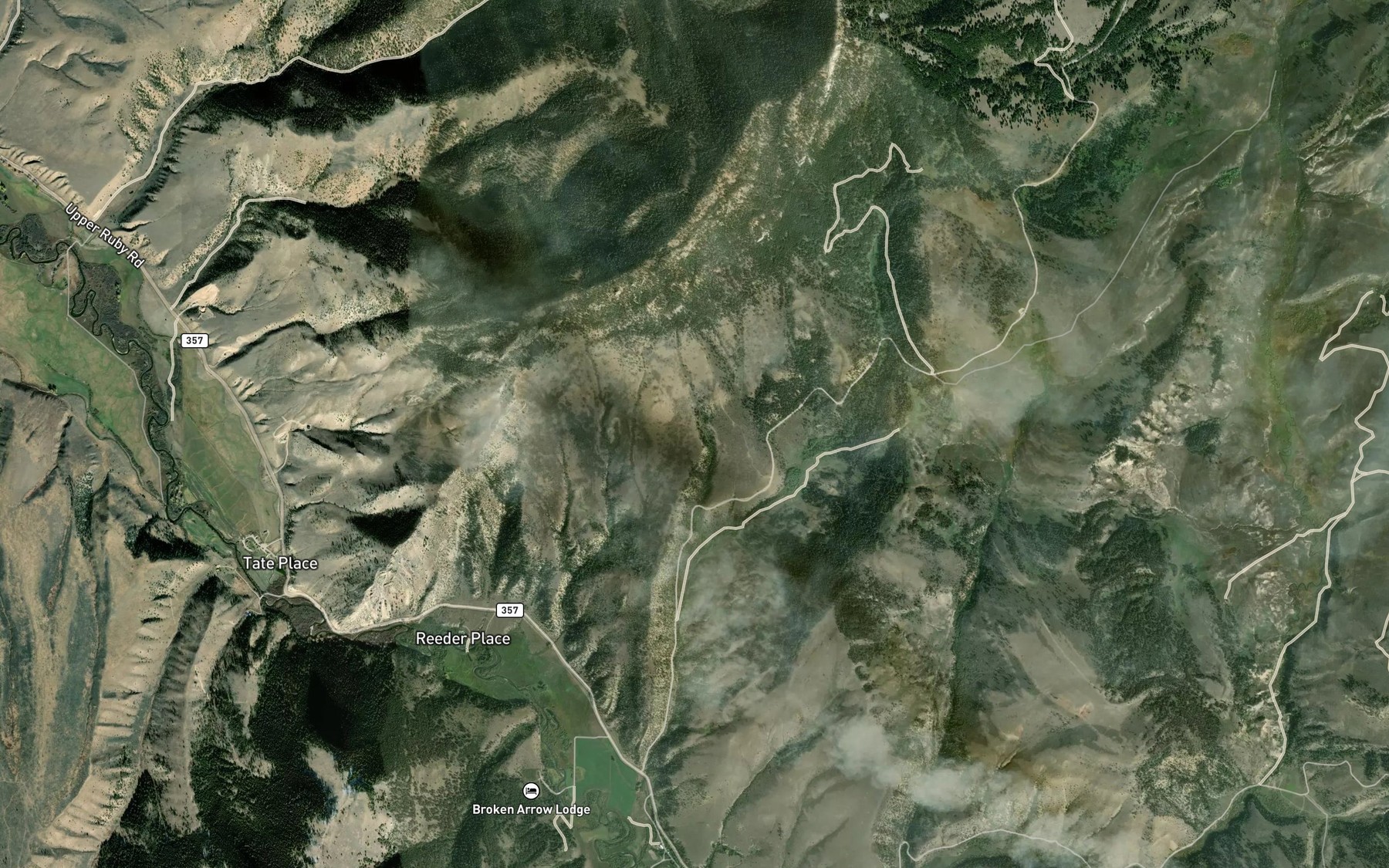 Satellite map of the Schoolmarm Spring