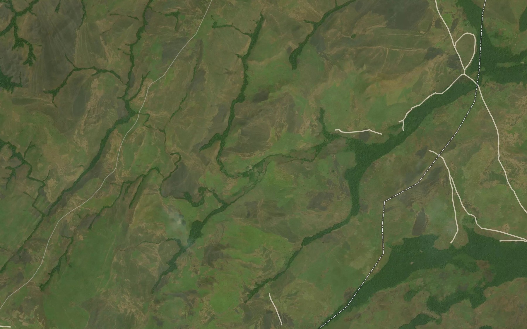 Satellite map of the Dombu