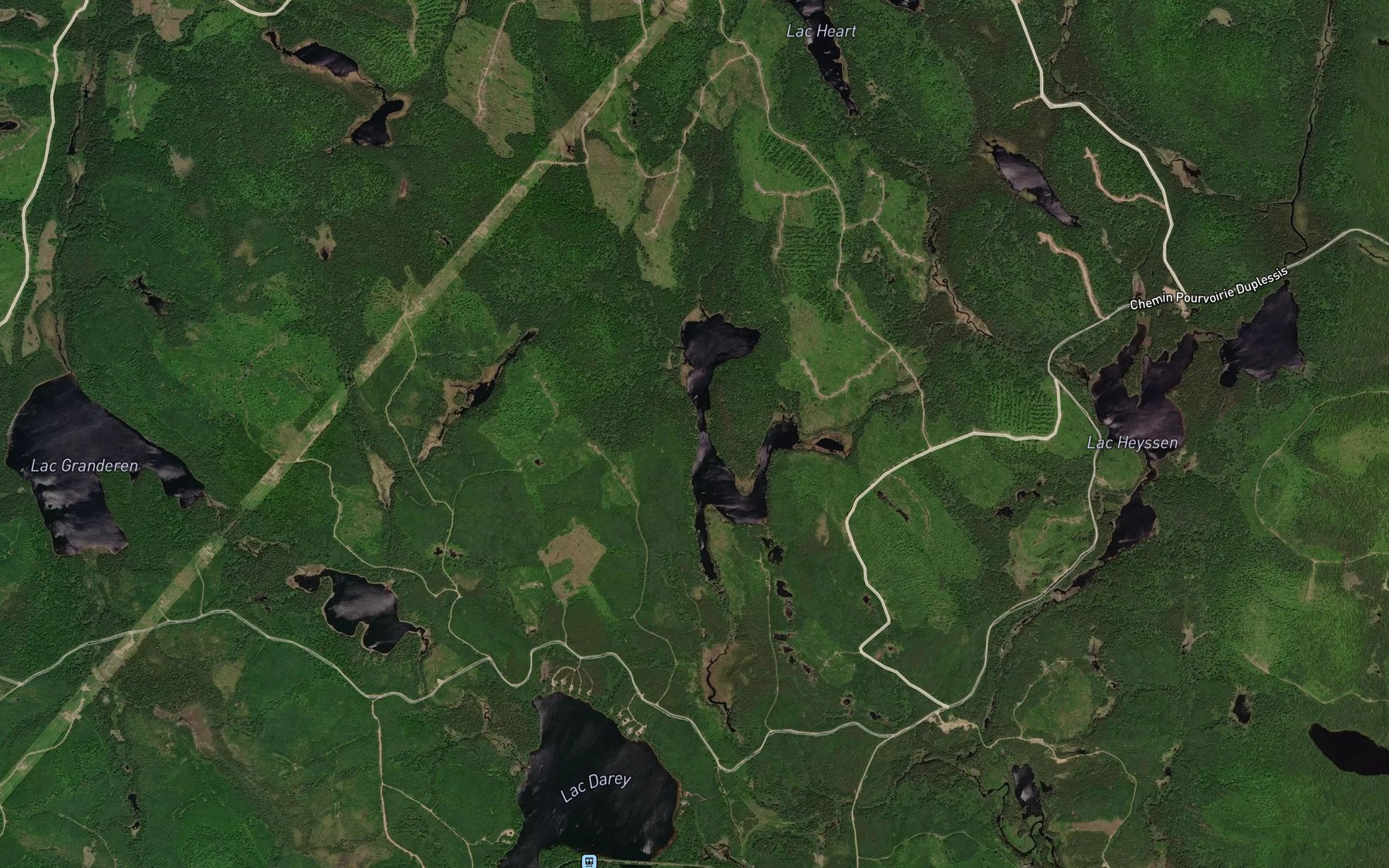 Satellite map of the Lac Spiral