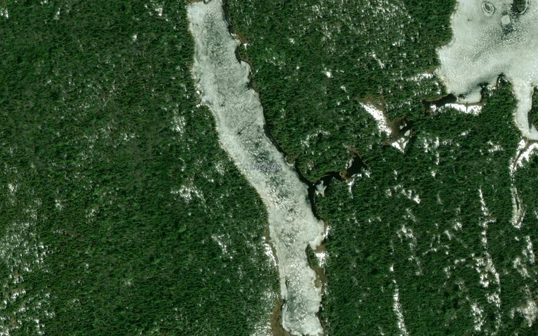Satellite map of the Lac Jerry