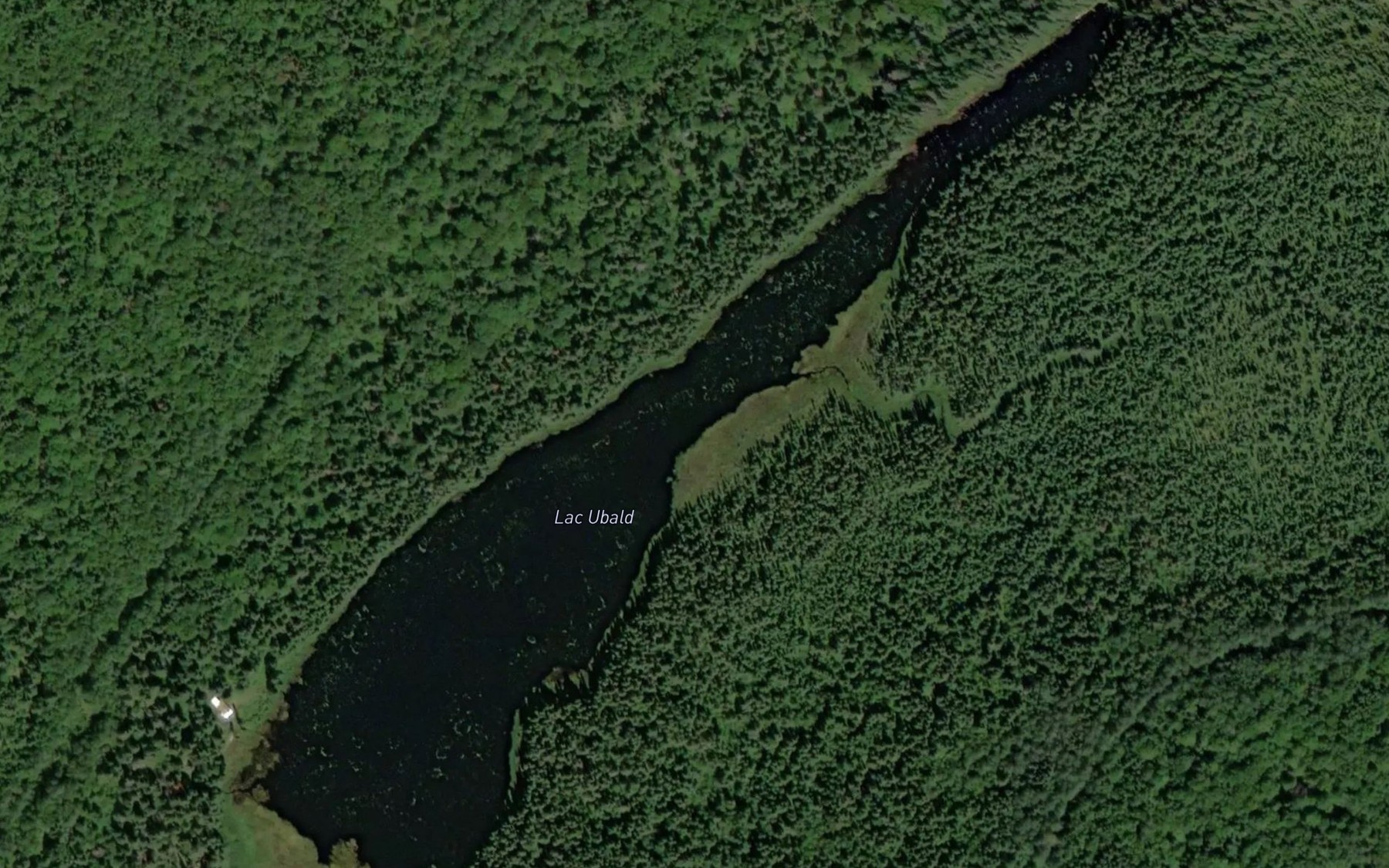 Satellite map of the Lac Ubald