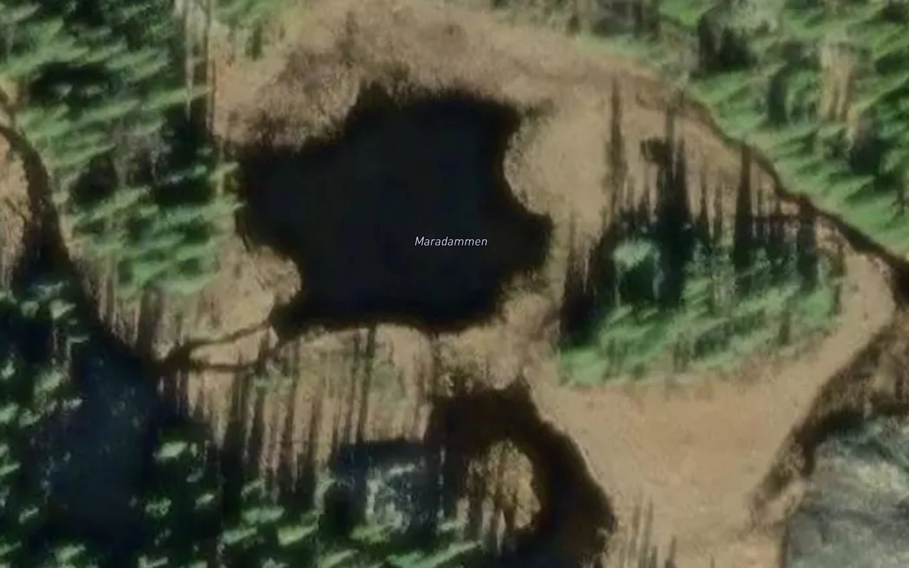 Satellite map of the Maradammen