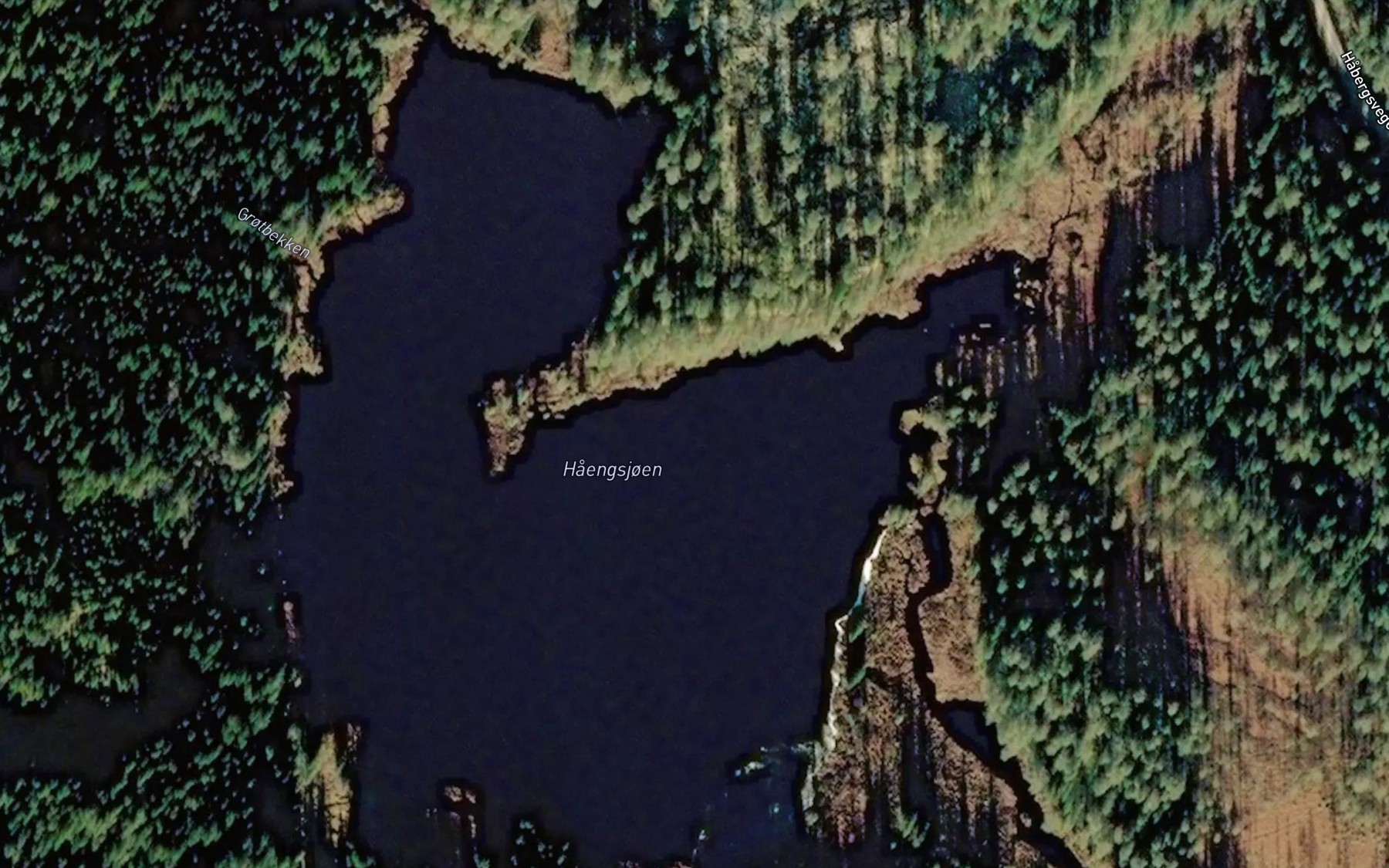 Satellite map of the Haengsjoen
