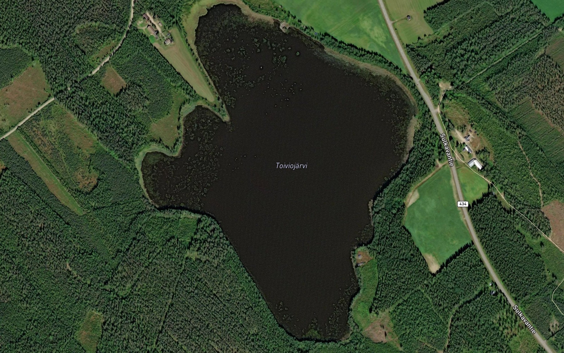 Satellite map of the Toiviojarvi