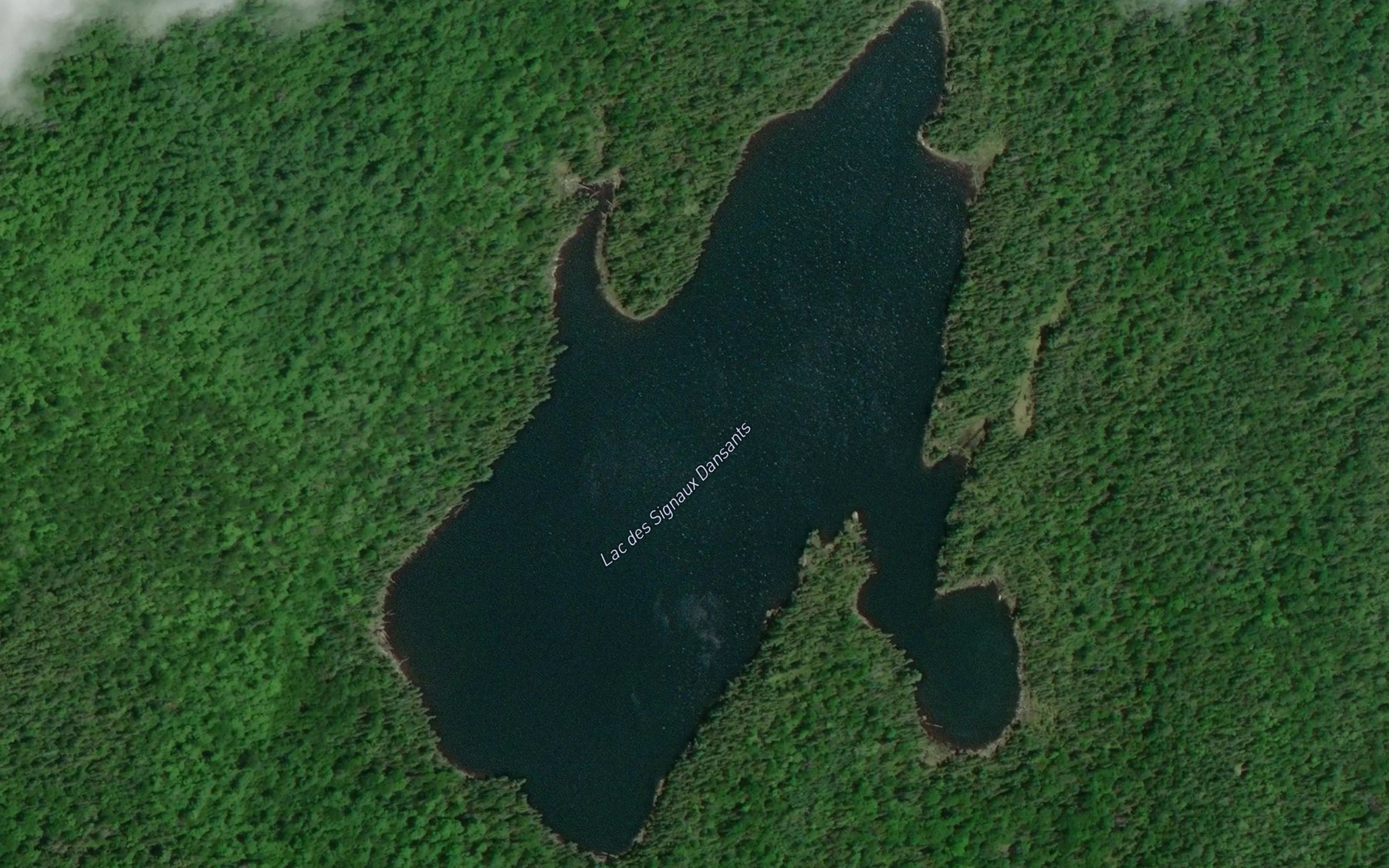 Satellite map of the Lac des Signaux Dansants