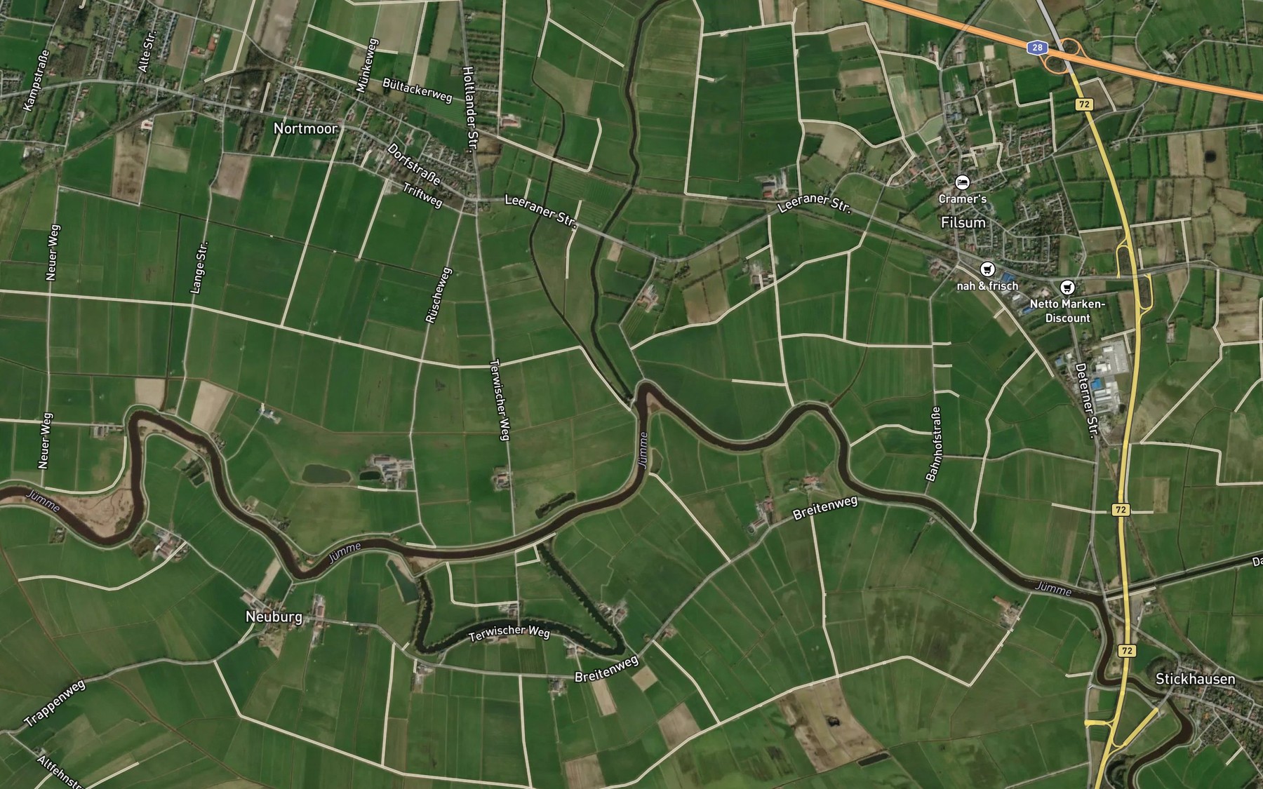 Satellite map of the Holtlander Ehetief