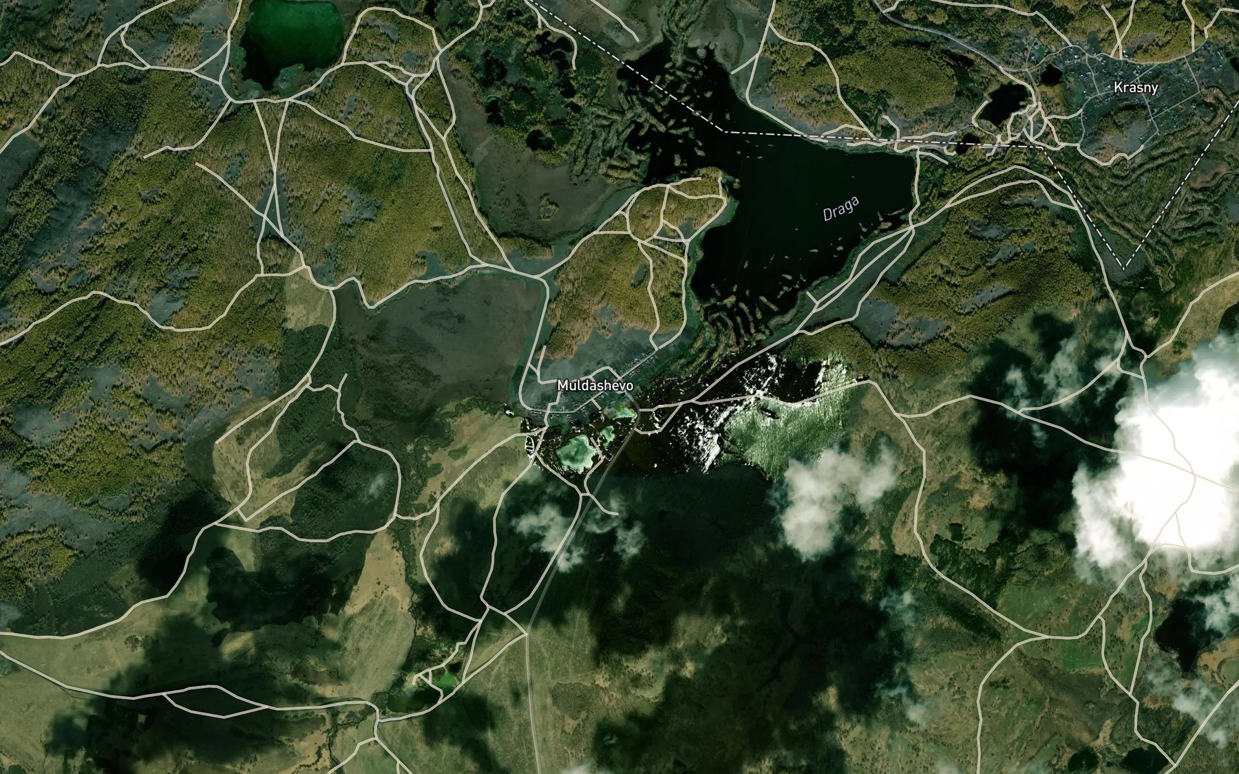 Satellite map of the Nizhniy Iremel'