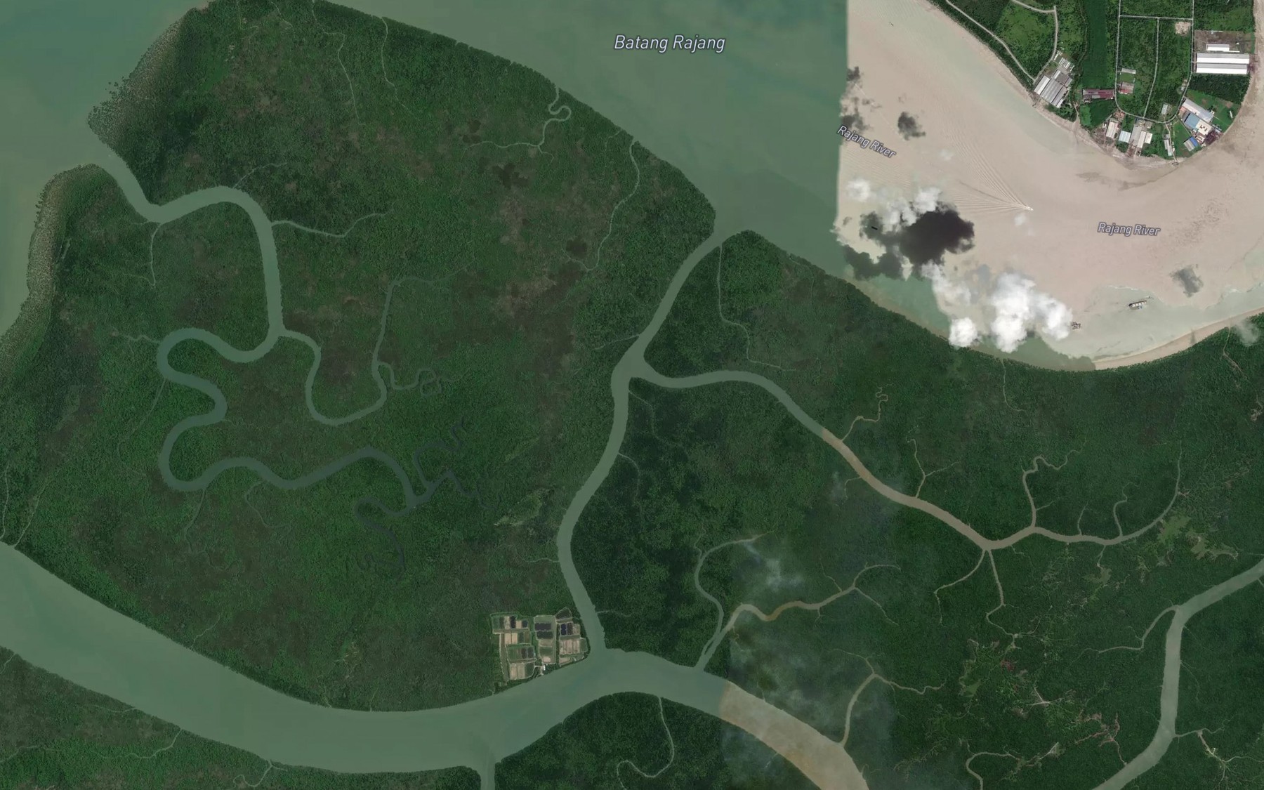 Satellite map of the Sungai Tajau