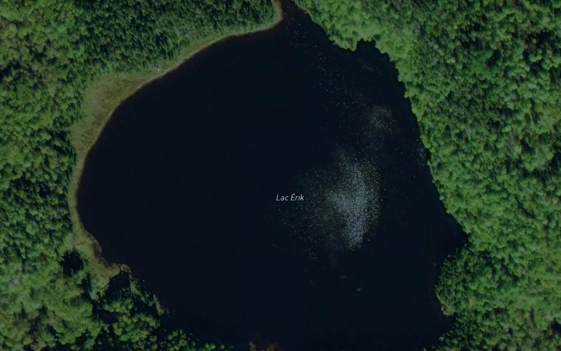 Satellite map of the Lac Erik