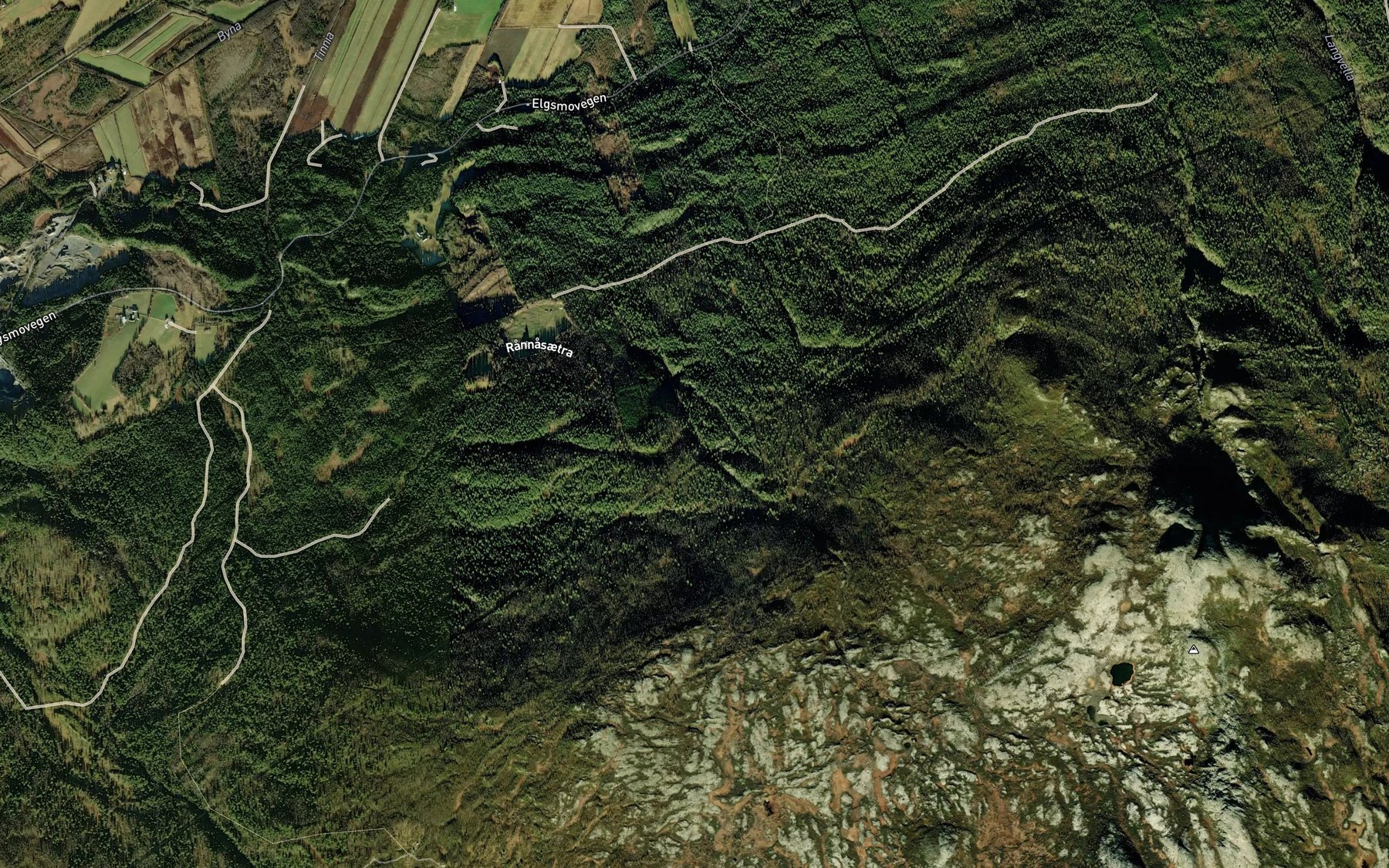 Satellite map of the Rannaseterbekken
