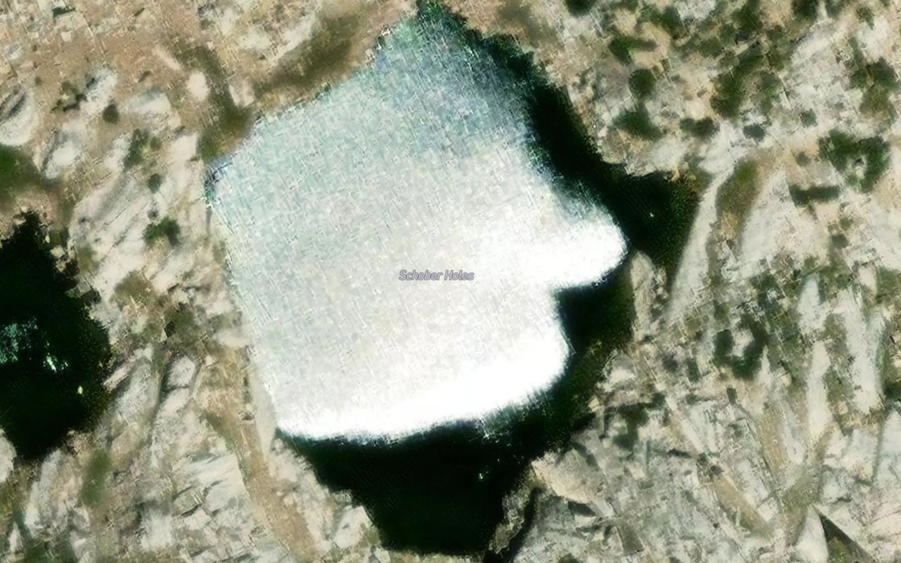 Satellite map of the Schober Lakes