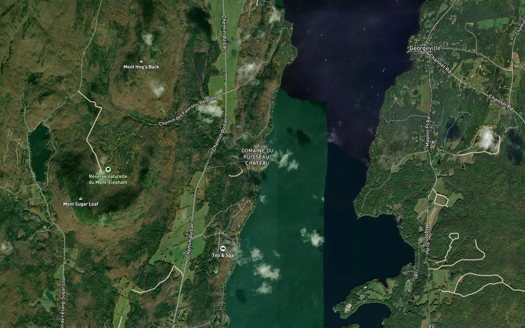 Satellite map of the Ruisseau du Chateau