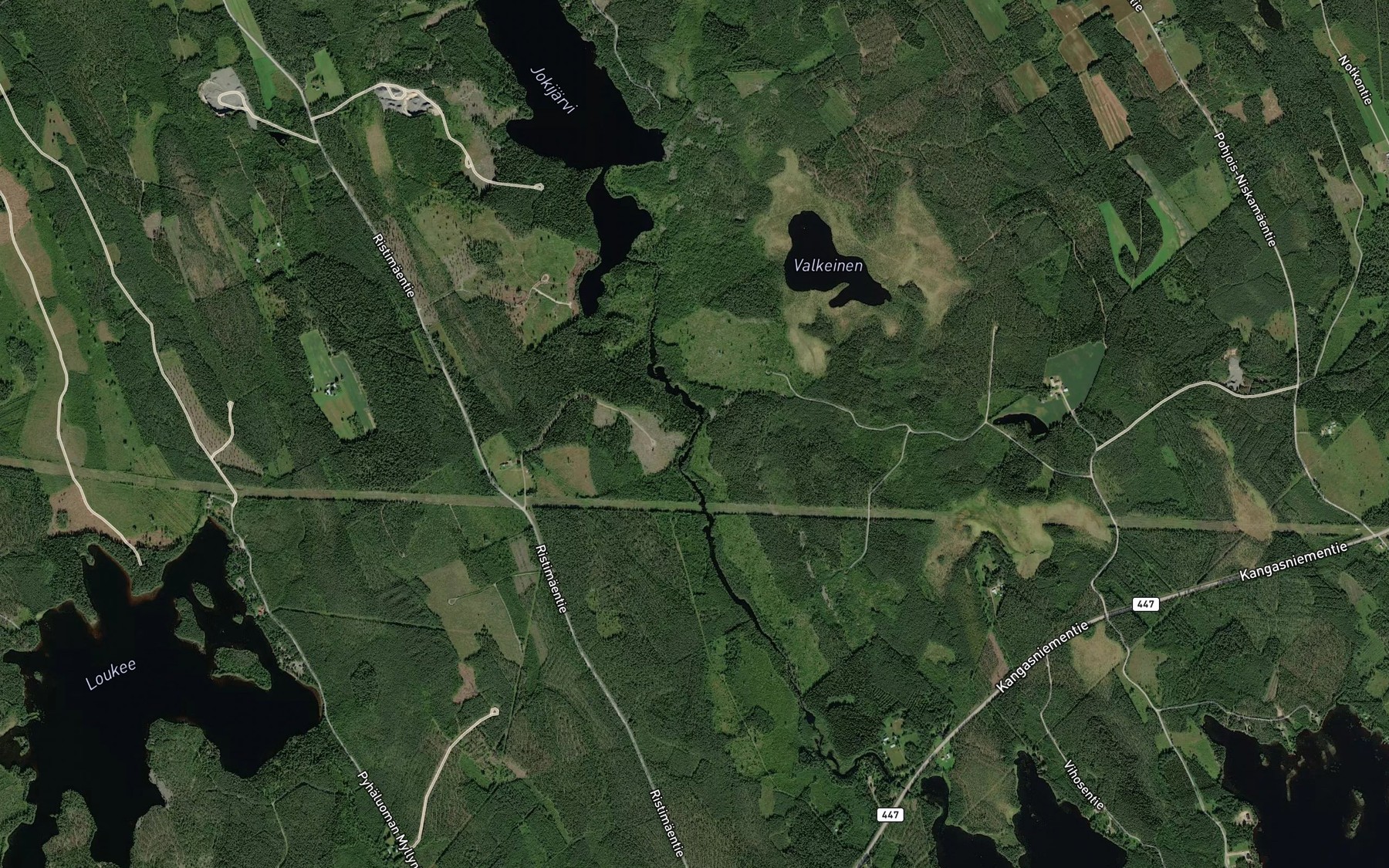 Satellite map of the Jyrkkasahi