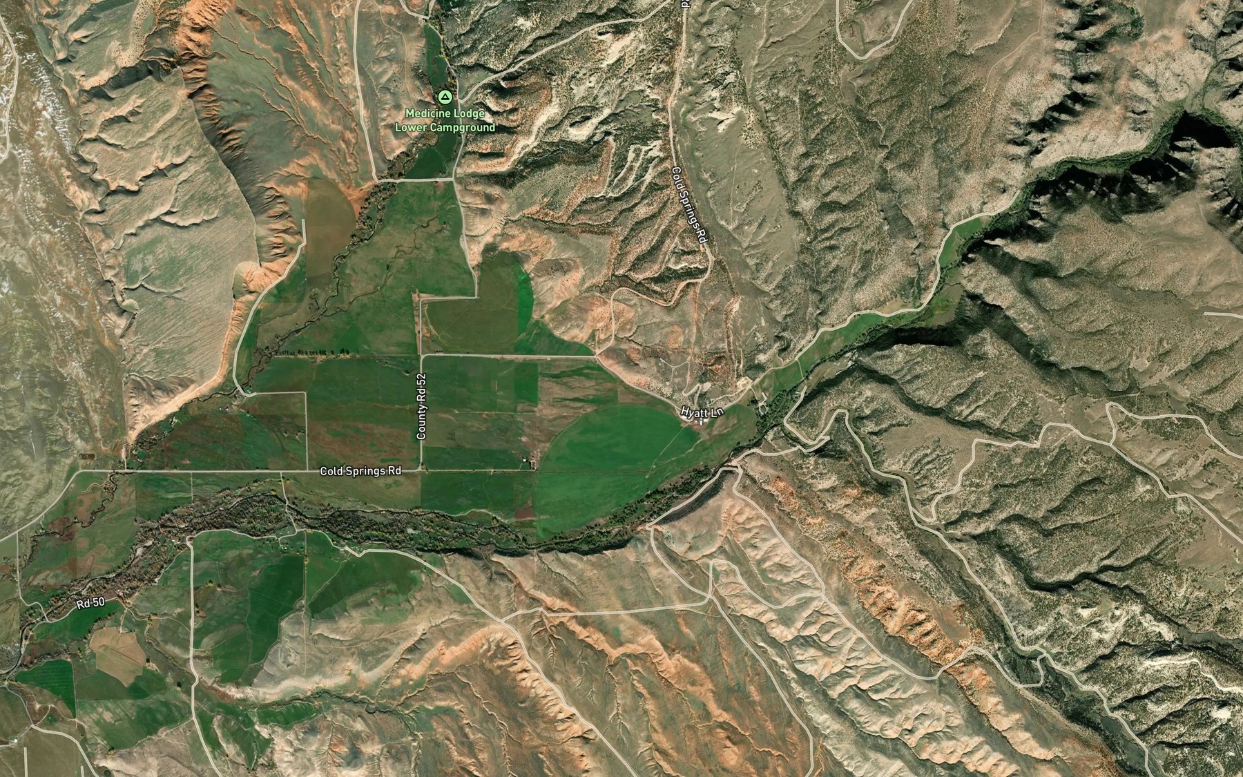 Satellite map of the Big Bear Ditch