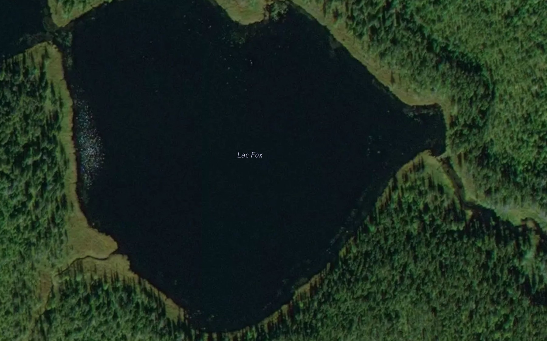 Satellite map of the Lac Fox