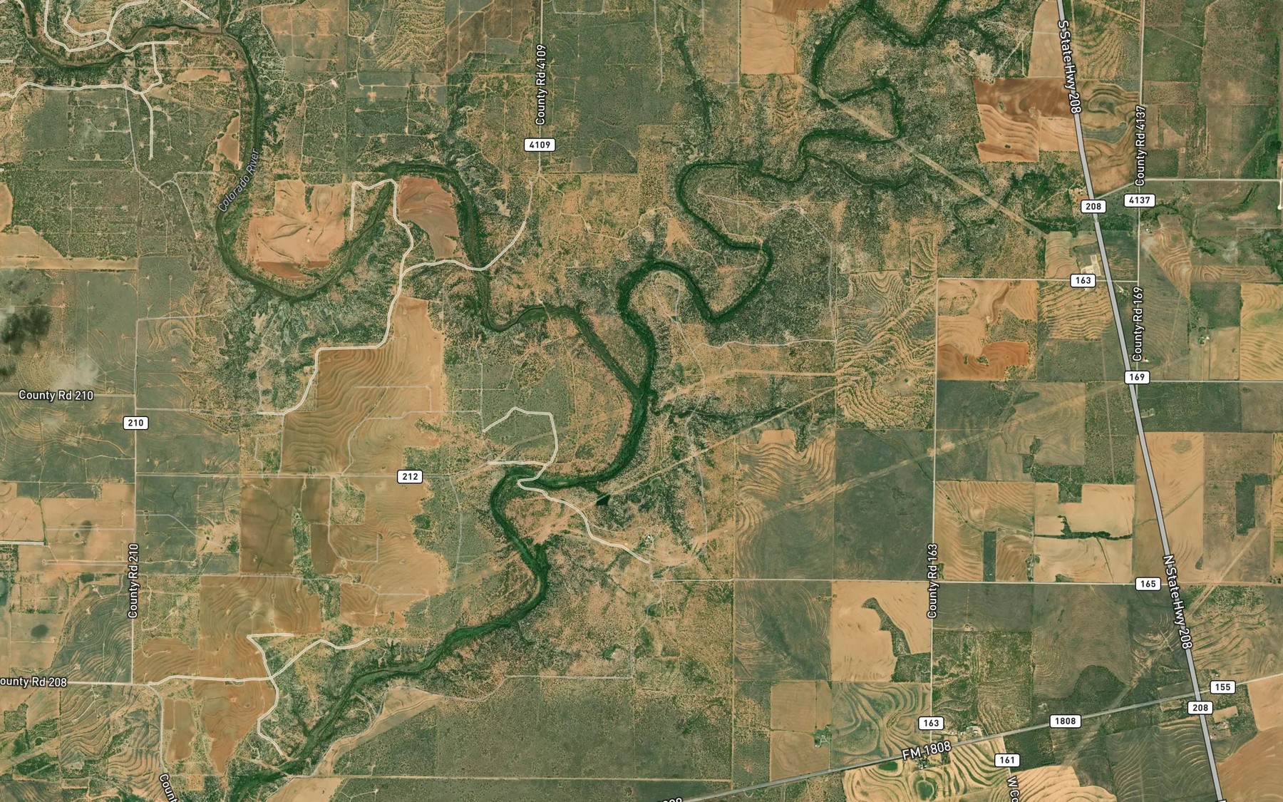 Satellite map of the Deep Creek