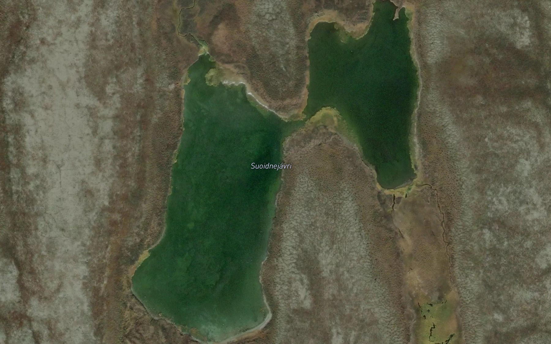 Satellite map of the Suoidnejavri