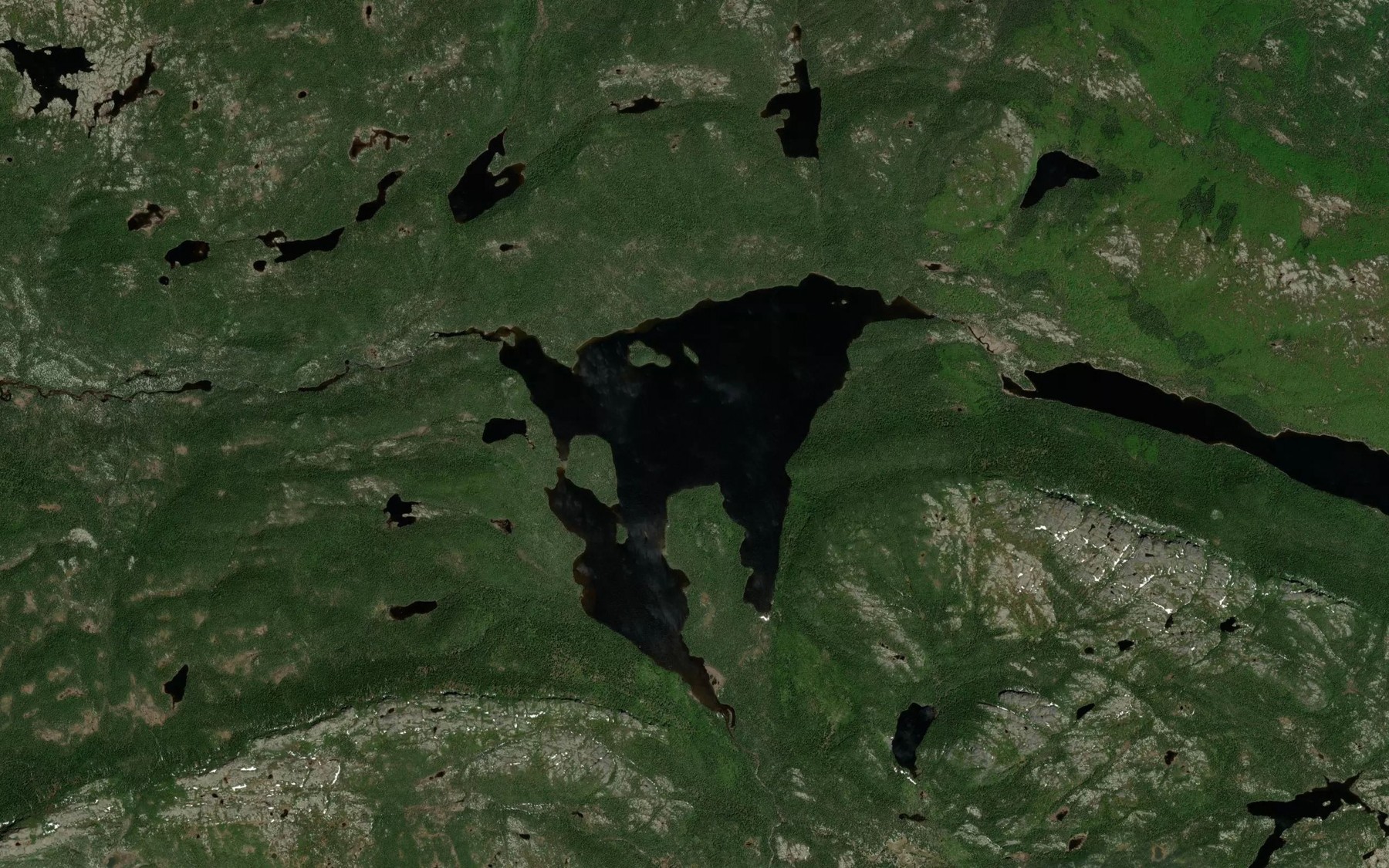 Satellite map of the Lac du Till Epais