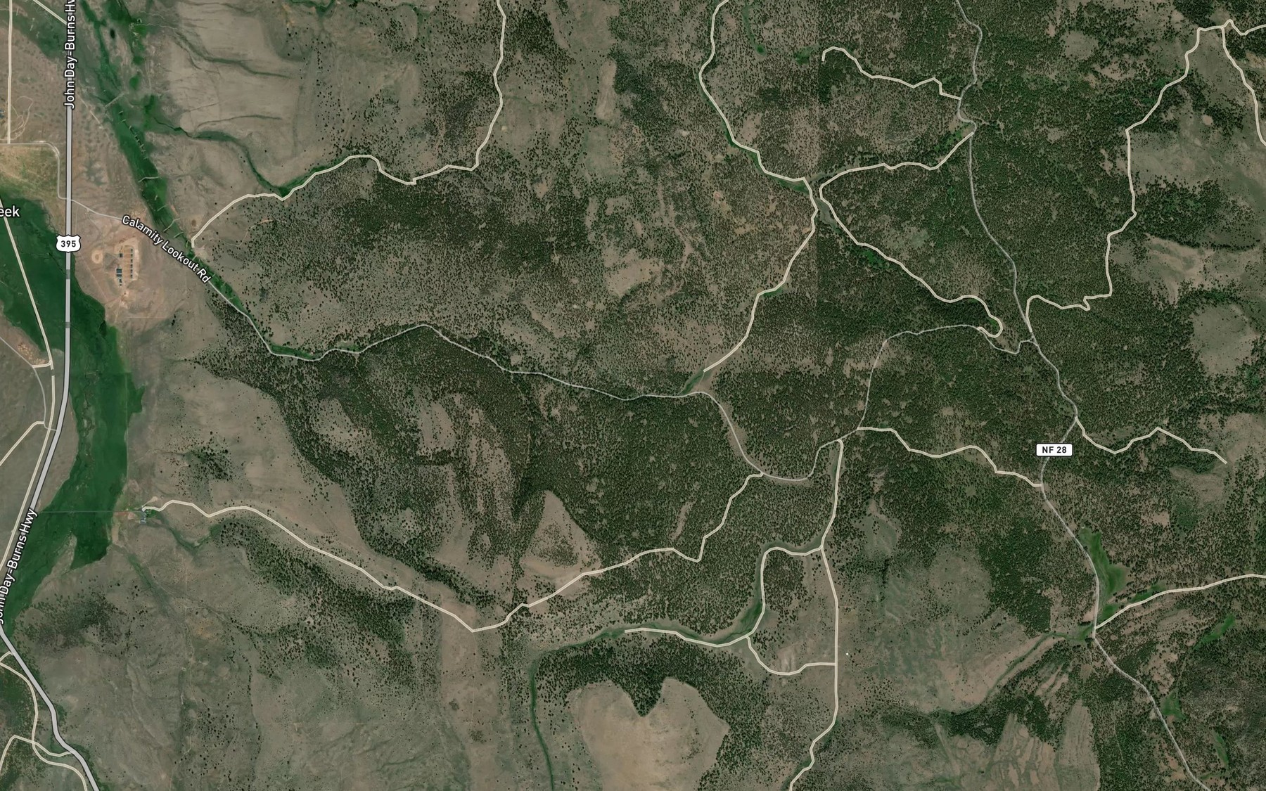 Satellite map of the Maitland Spring