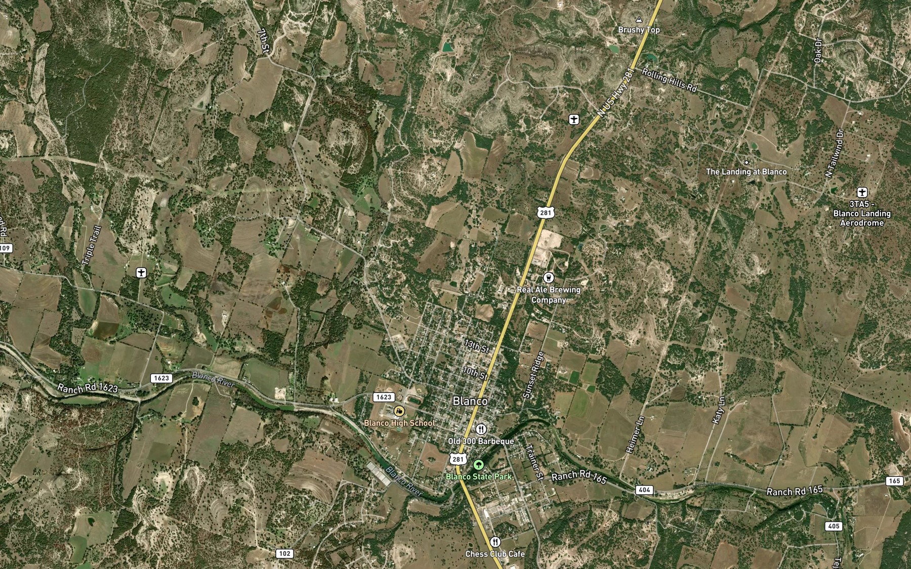 Satellite map of the Soil Conservation Service Site 1 Reservoir