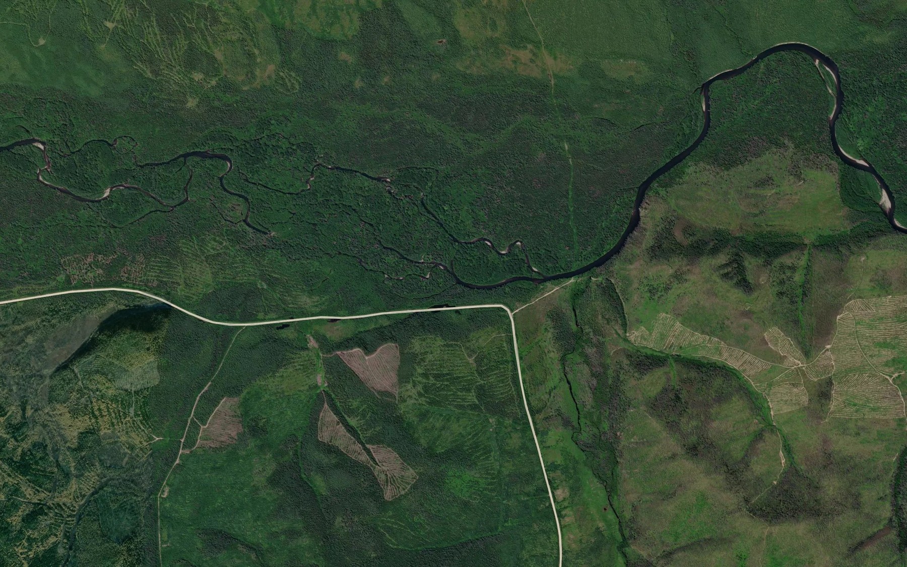 Satellite map of the Yedinka