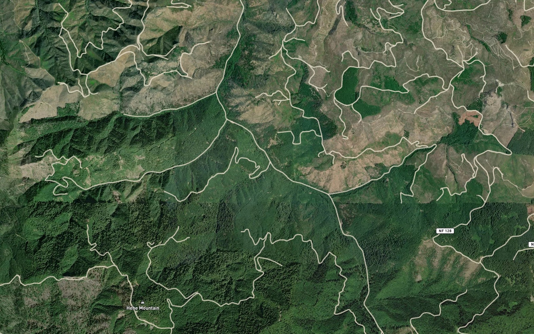 Satellite map of the Buck Creek