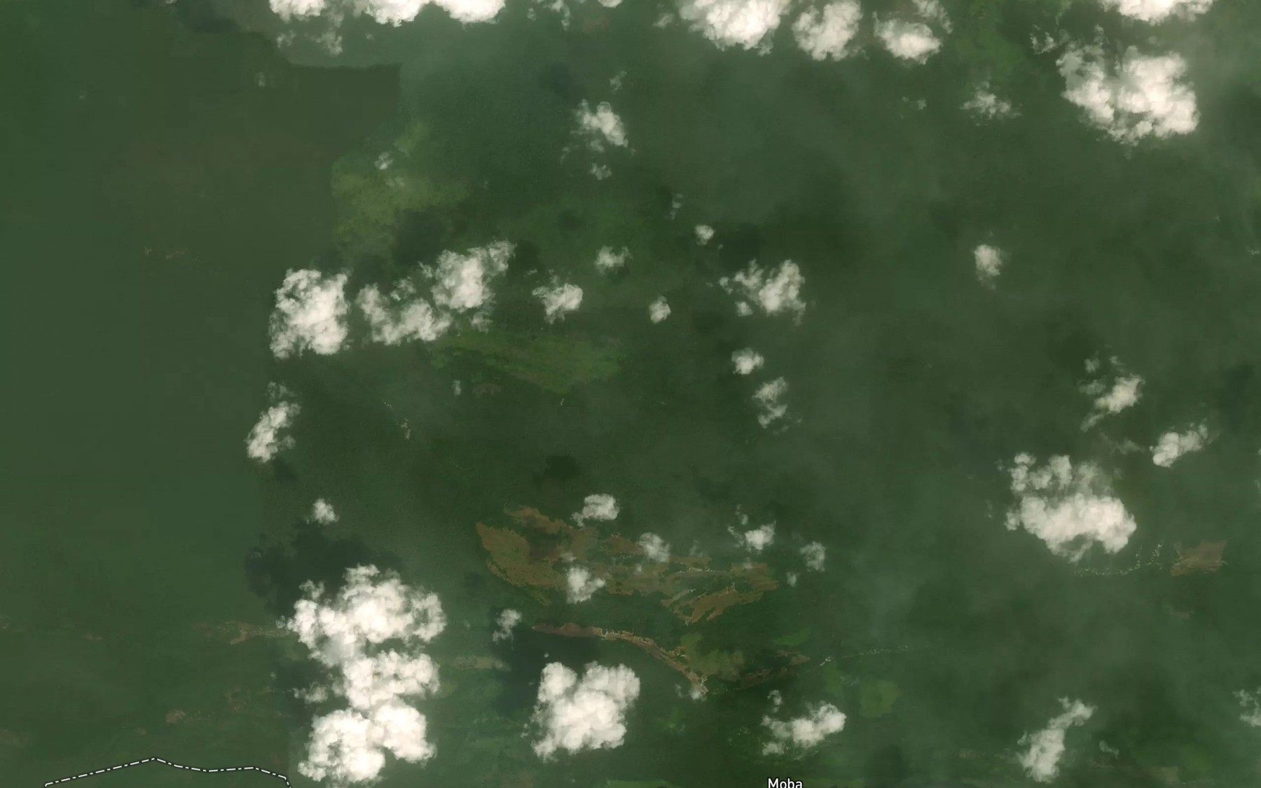 Satellite map of the River Meki