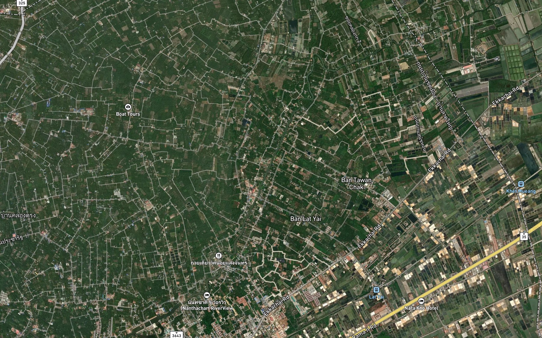 Satellite map of the Khlong Mayom