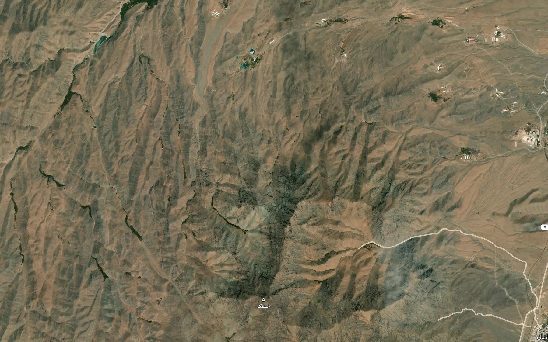 Satellite map of the Cheshmeh-ye Dagh Daghan