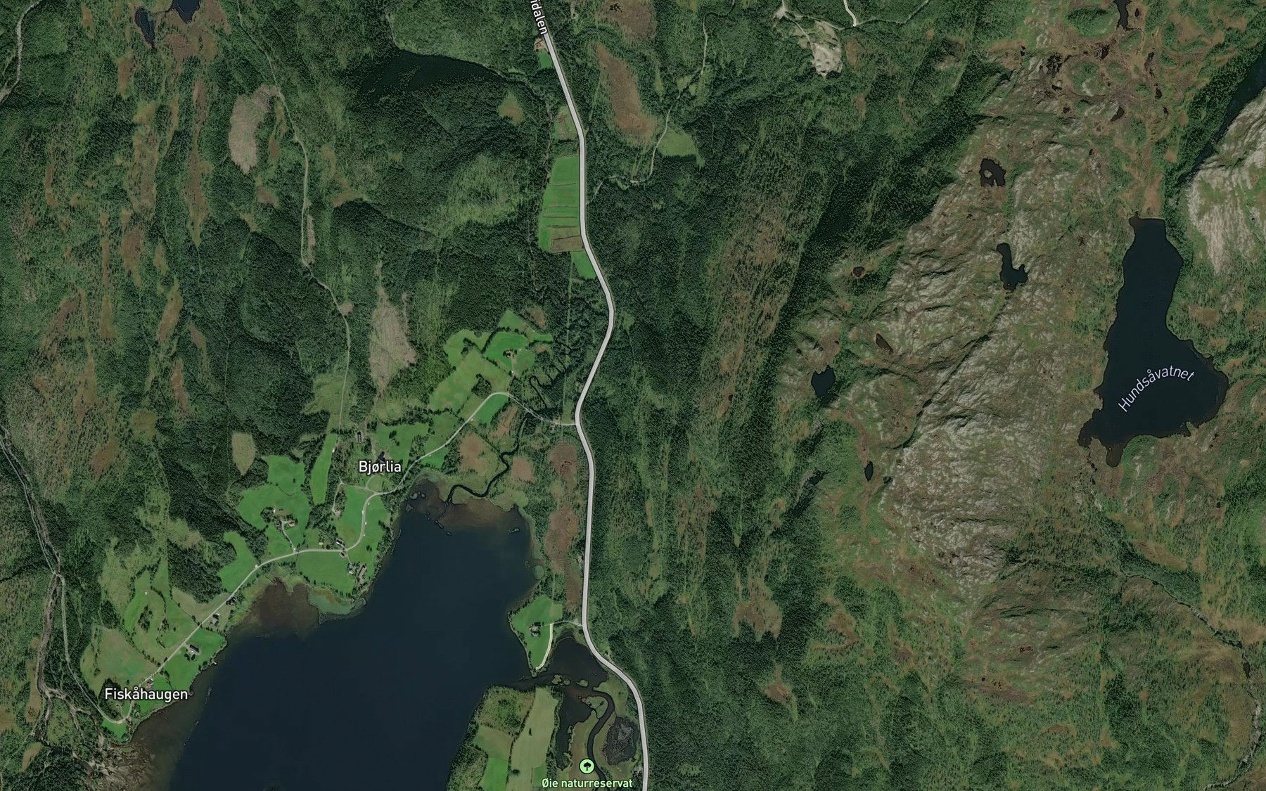 Satellite map of the Pipersbekken