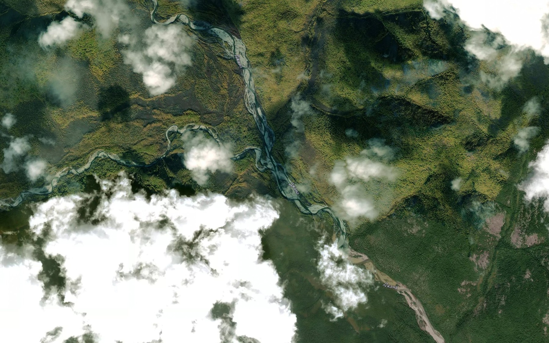 Satellite map of the Kurung
