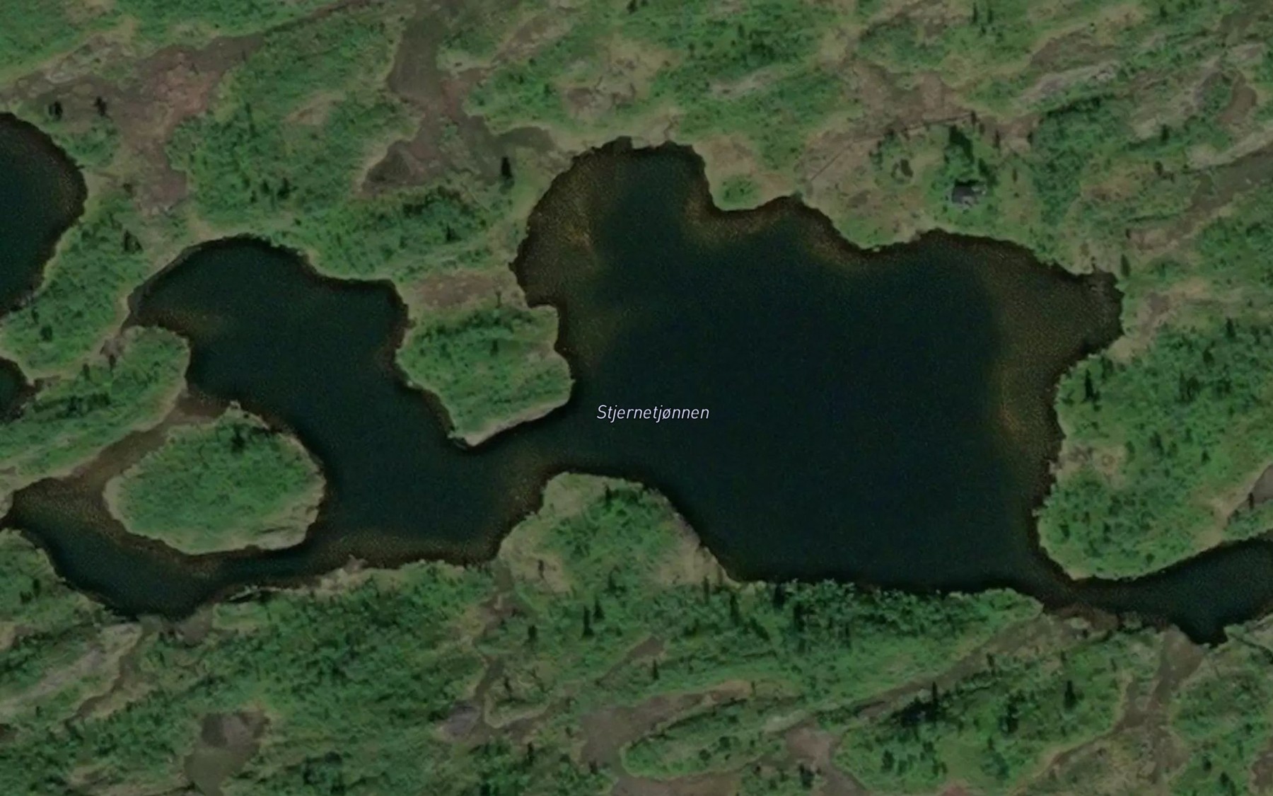Satellite map of the Stjernetjonnan