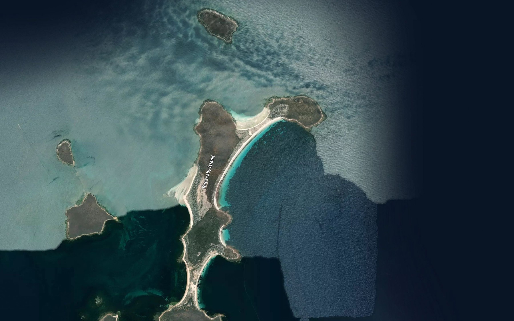 Satellite map of the McCoy Bay
