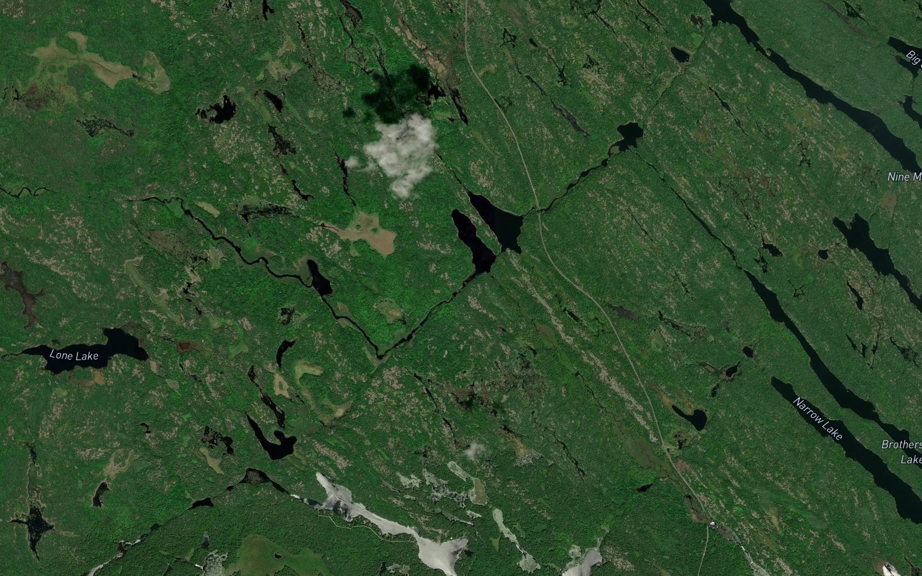 Satellite map of the Double Decker