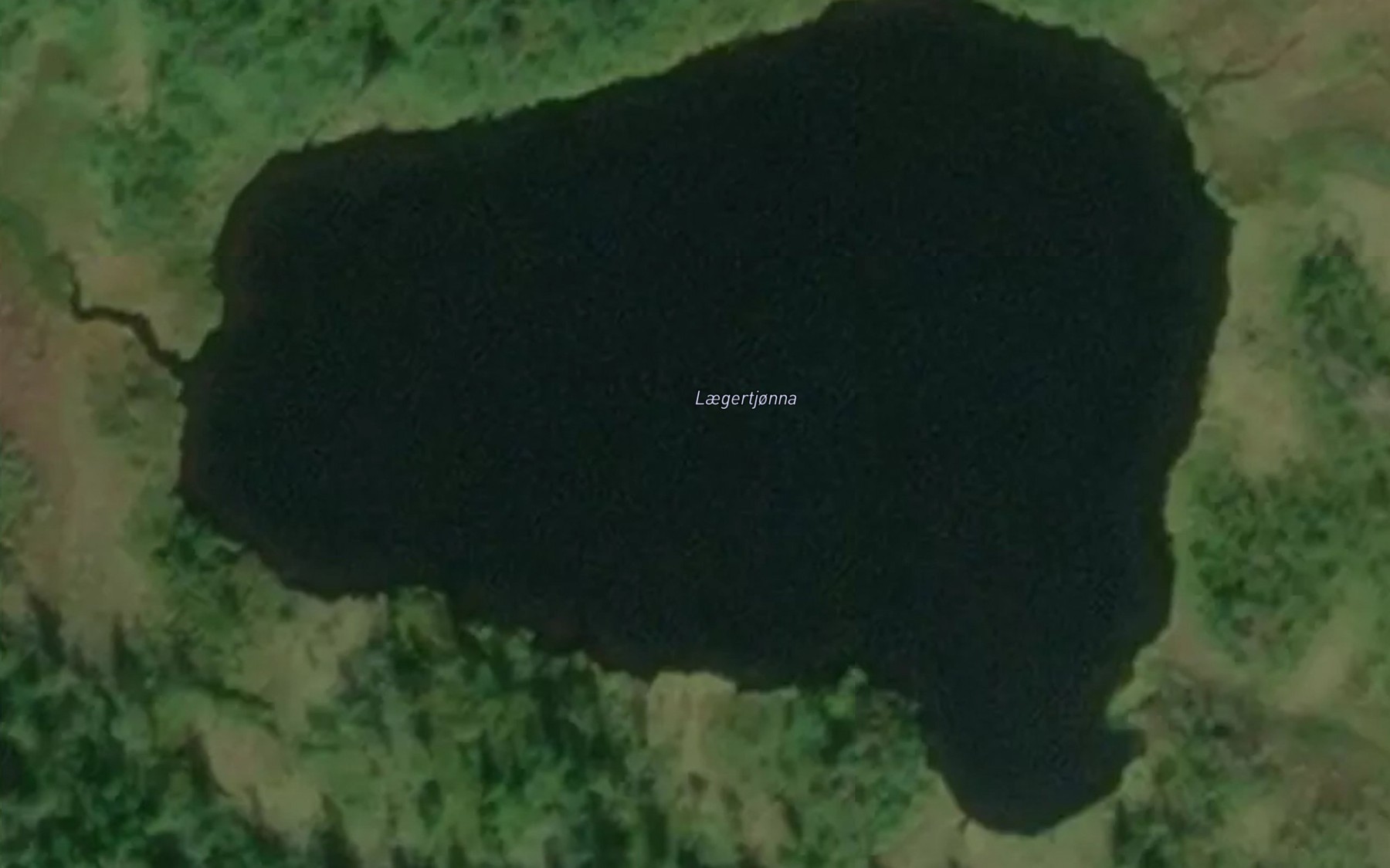 Satellite map of the Laegertjorna