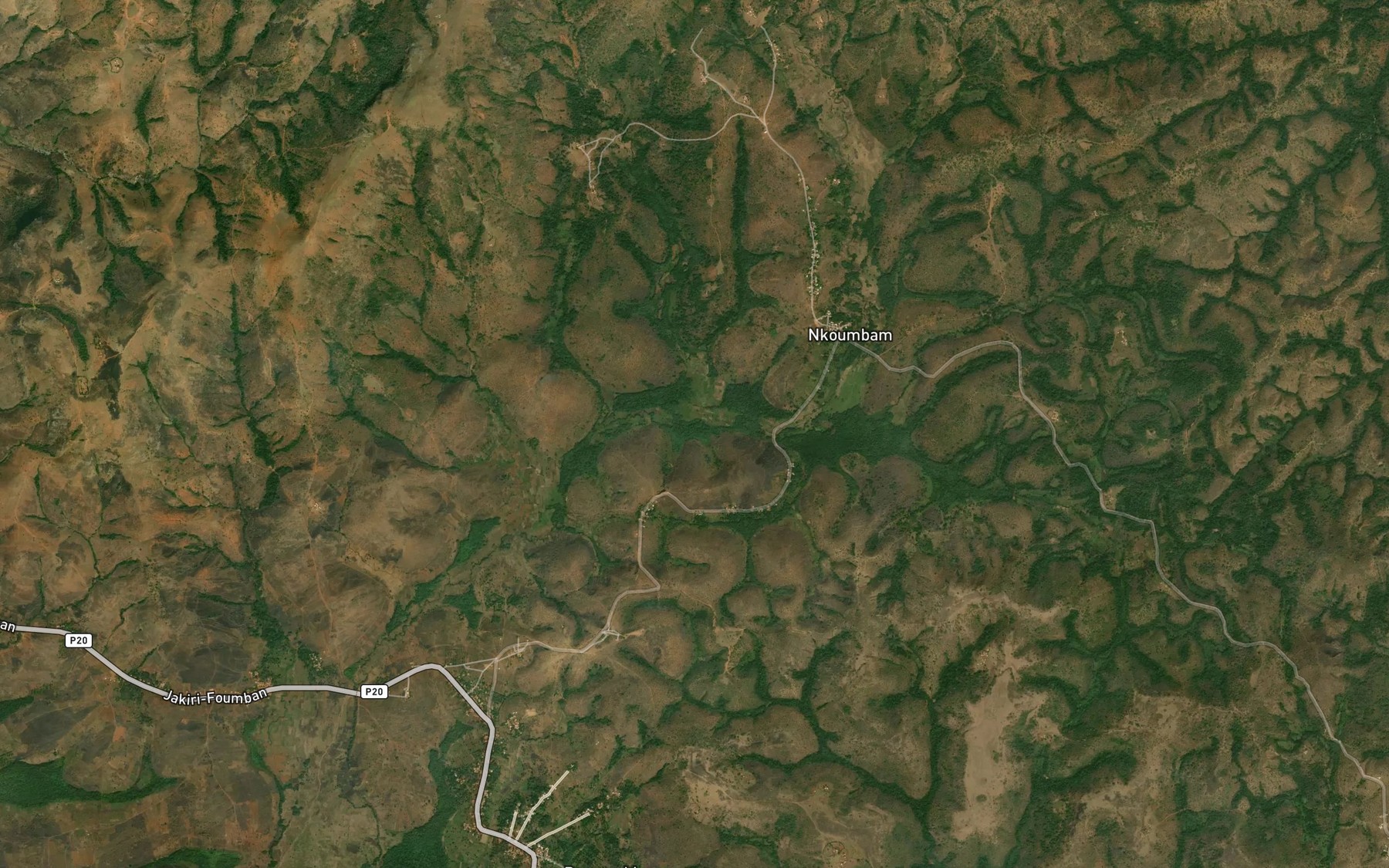 Satellite map of the Natoumba