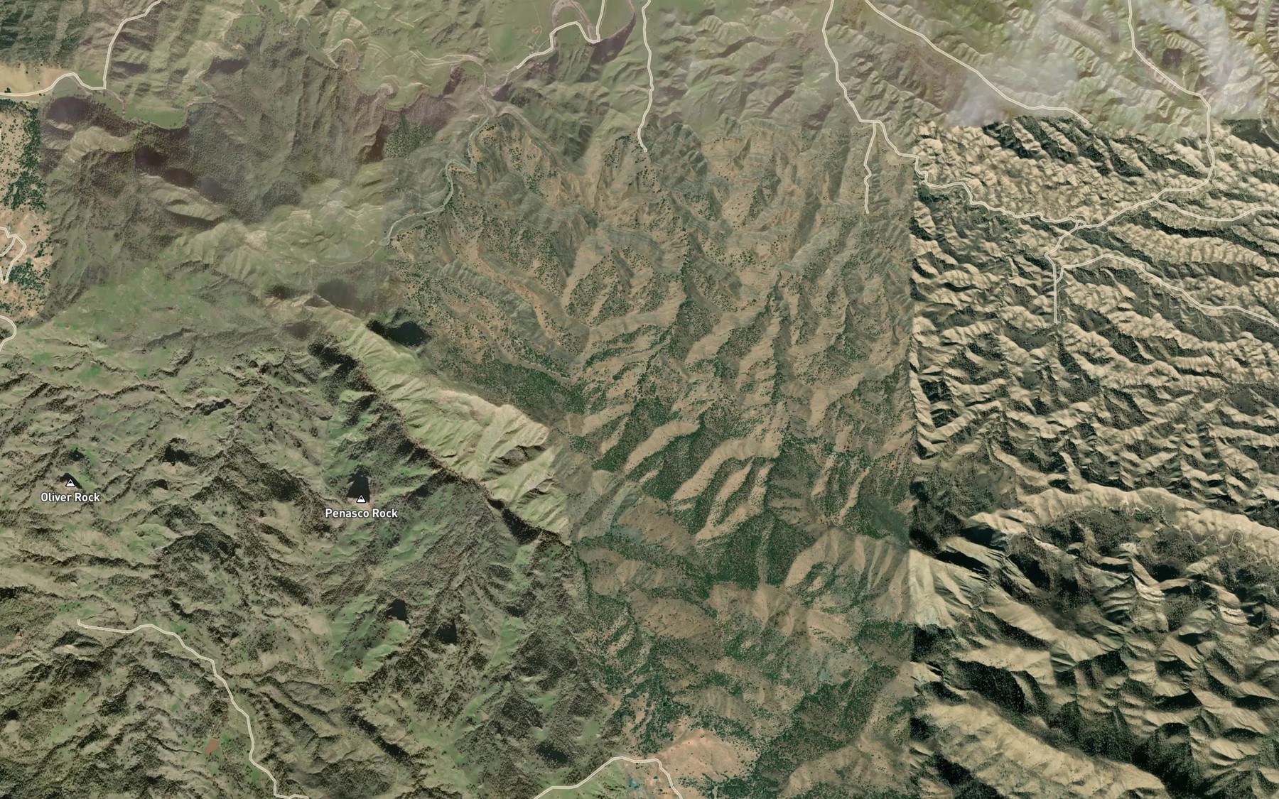 Satellite map of the Sulphur Spring